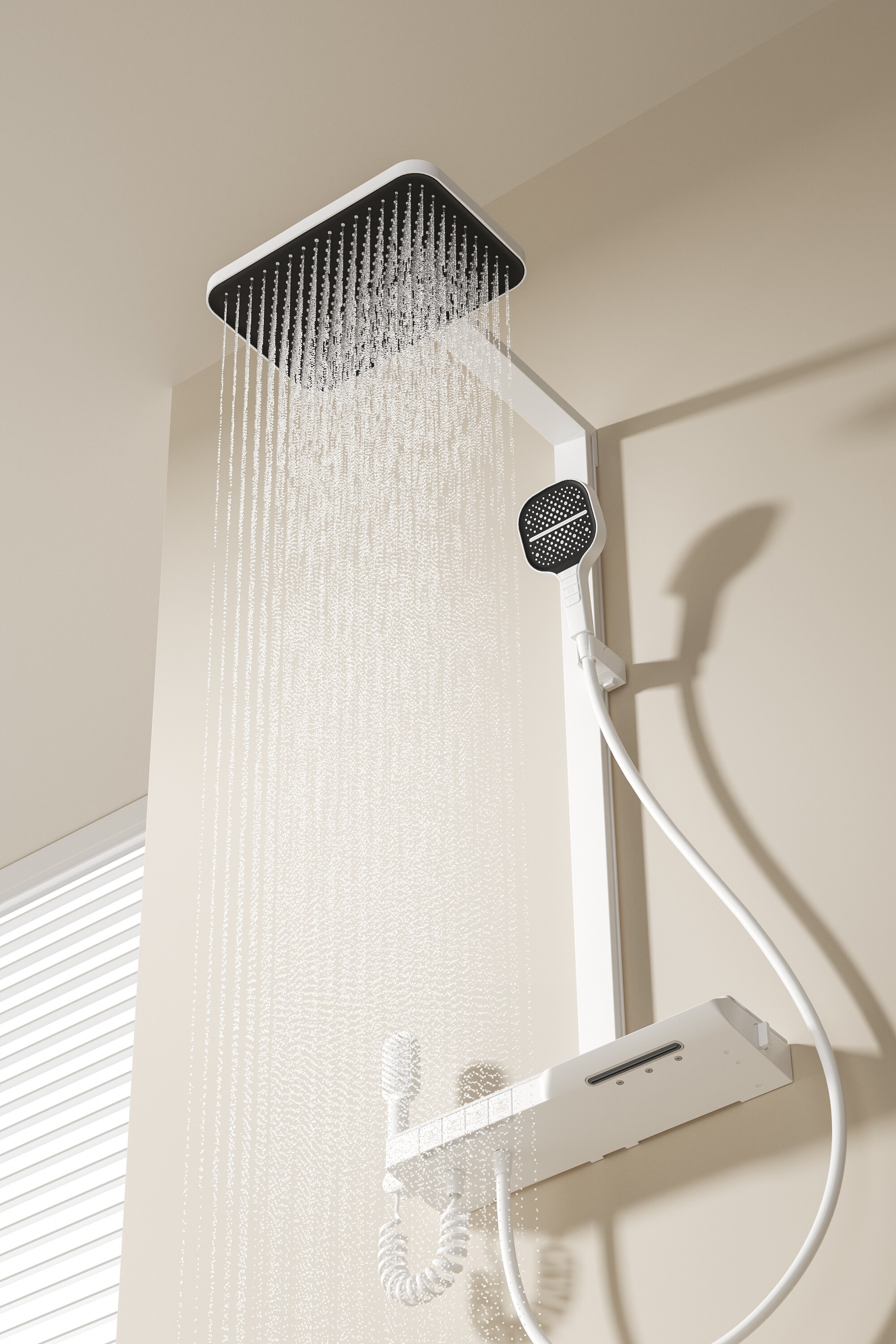 WELLFOR WB-1042 Showerhead-Bar-Panels - View #3