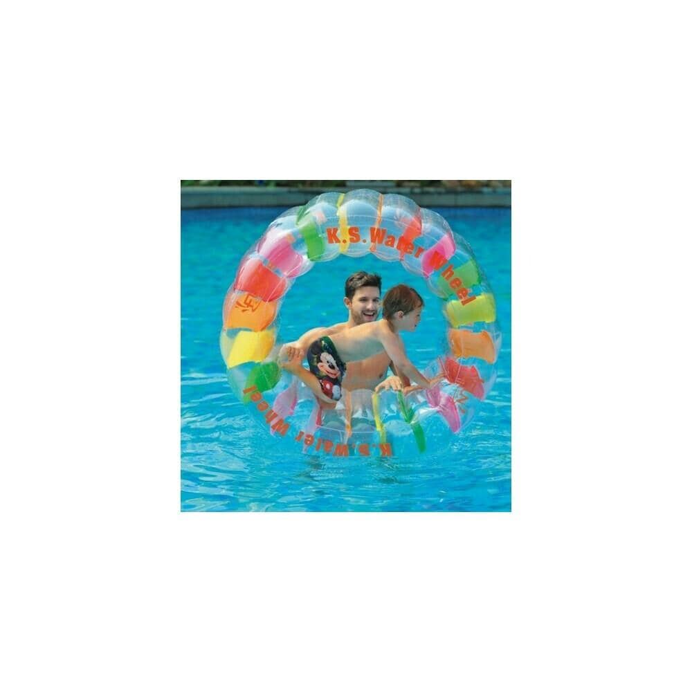 Northlight GDNC12820 NorthLight Inflatable Kid-Ster Swimming Pool Water Wheel Float Toy, Multi-Colored- 49 in.