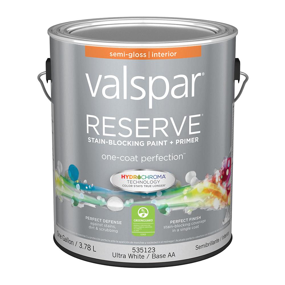 Valspar Semi-gloss Perfect White Latex Interior Paint + Primer (1-Gallon)  in the Interior Paint department at