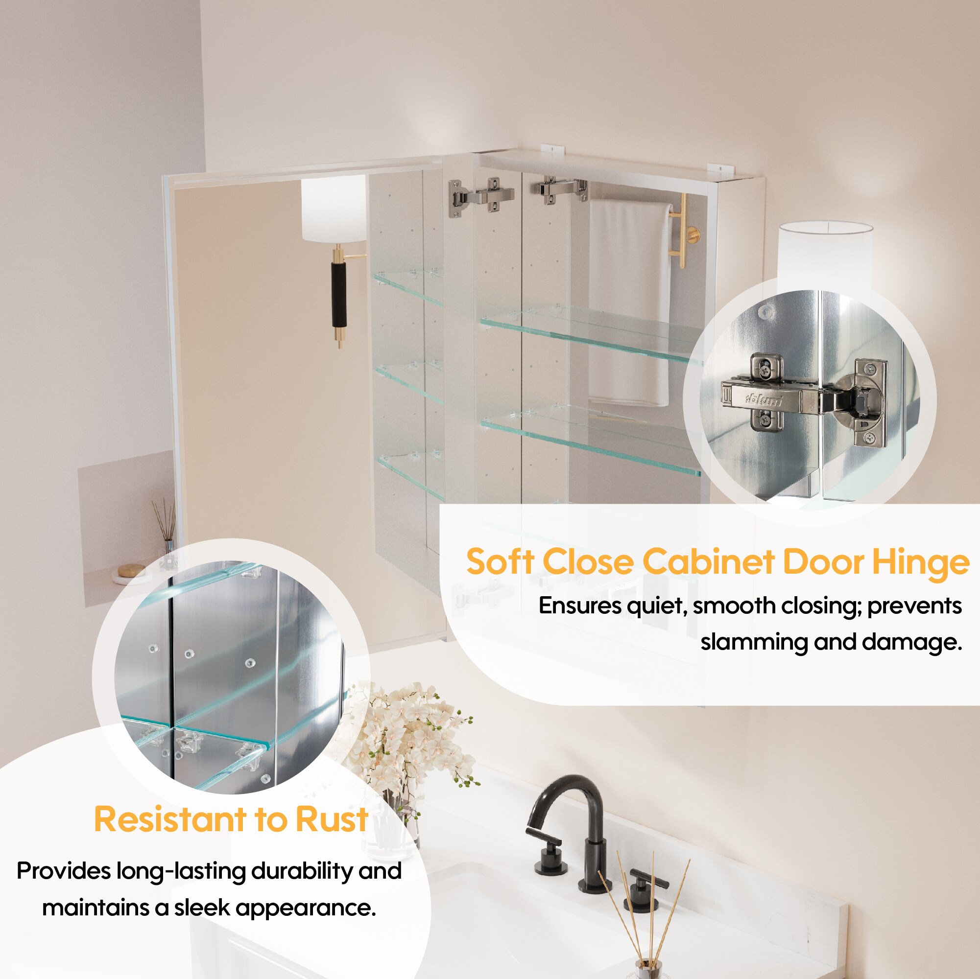 Forclover MRW-JG2030LR Bathroom-Medicine-Cabinets - View #8