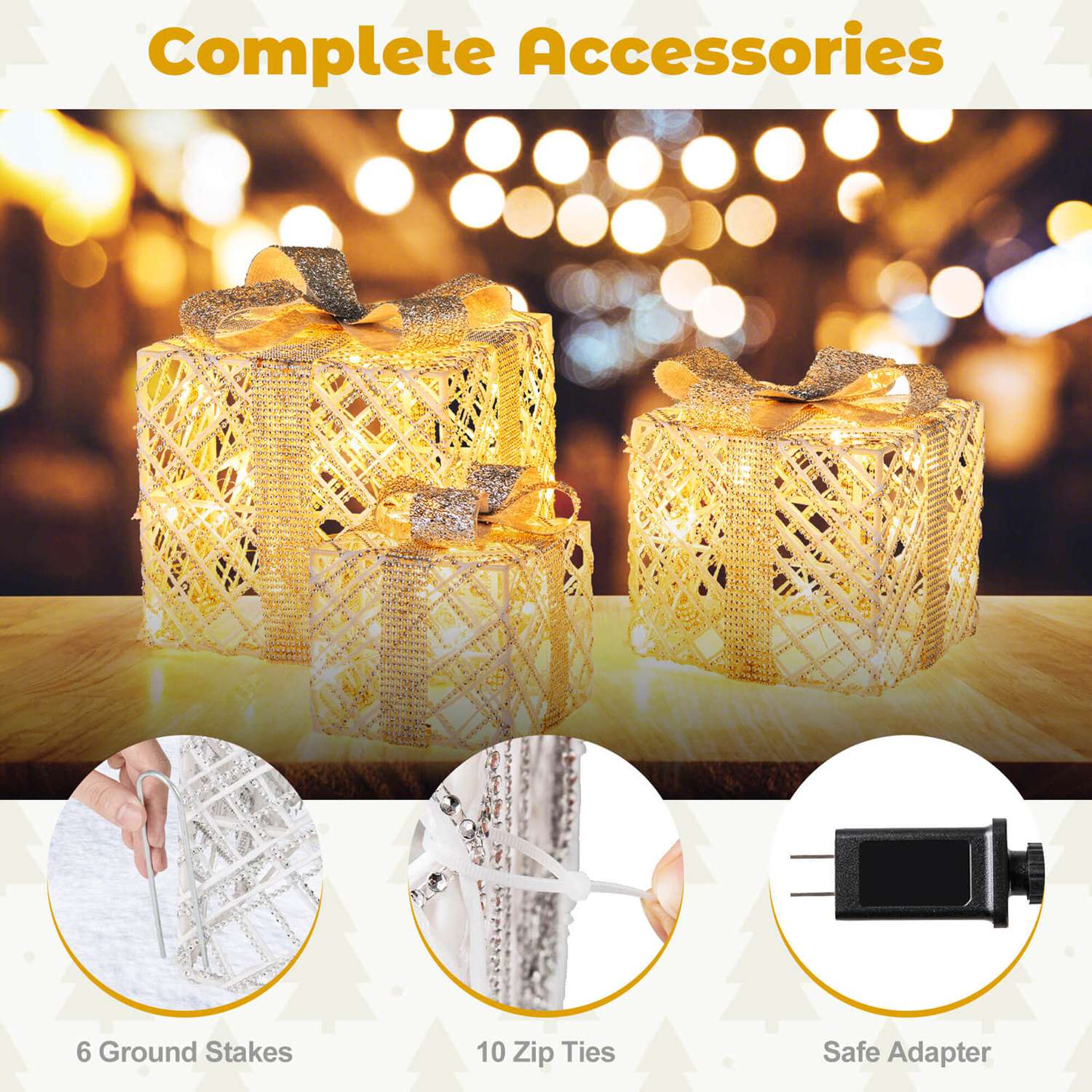 Costway CSHY001551 Table-Christmas-Decorations - View #9