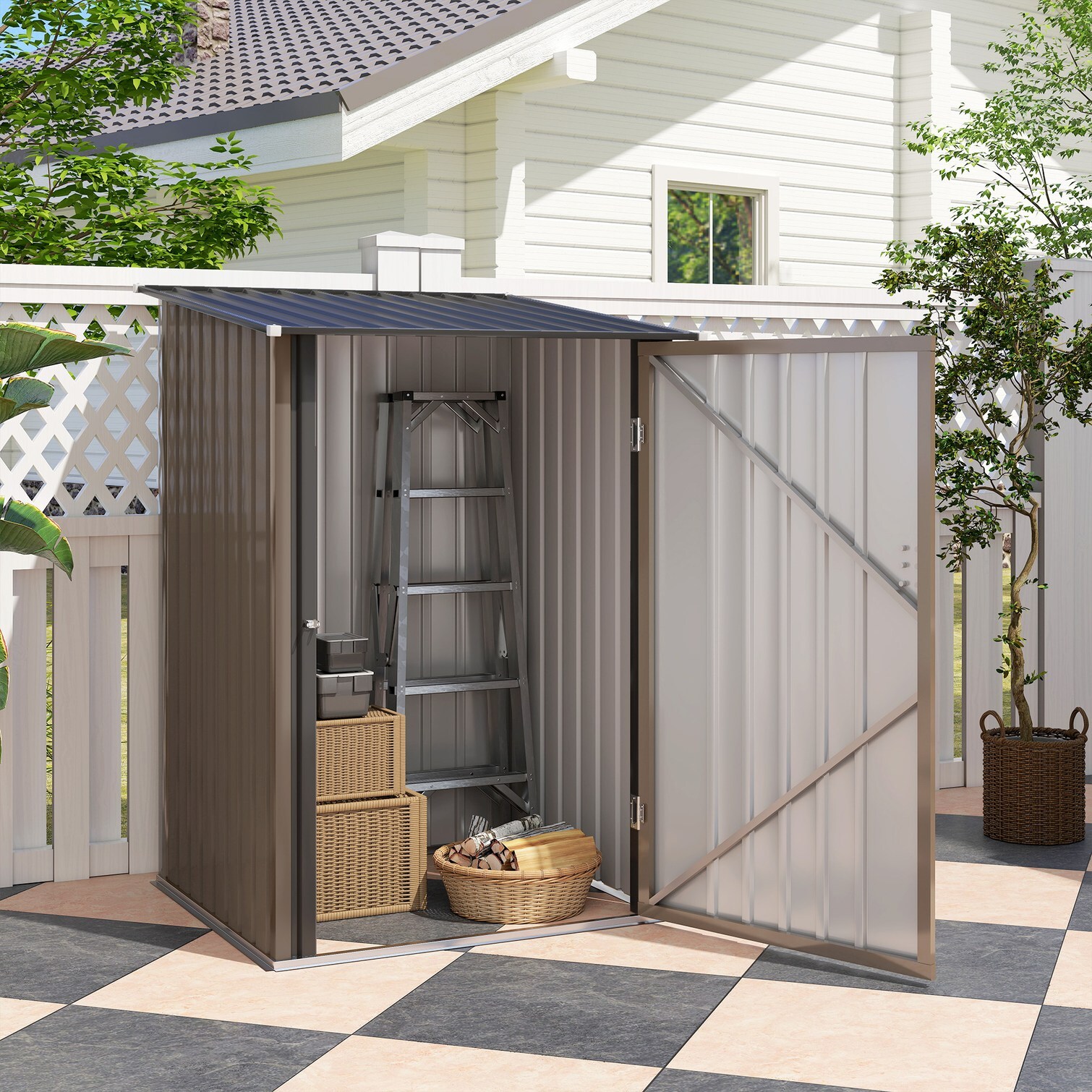 Tammesy PJ3ZL8CSRQN2 Metal-Storage-Buildings-Sheds - View #3