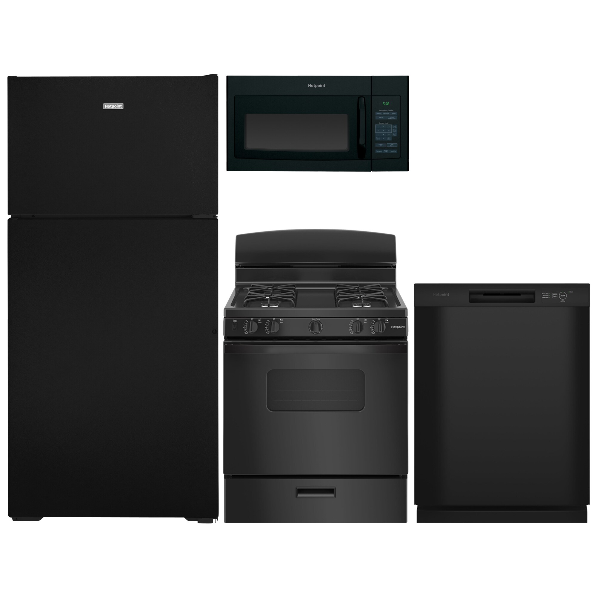 Black Kitchen Appliance Packages at