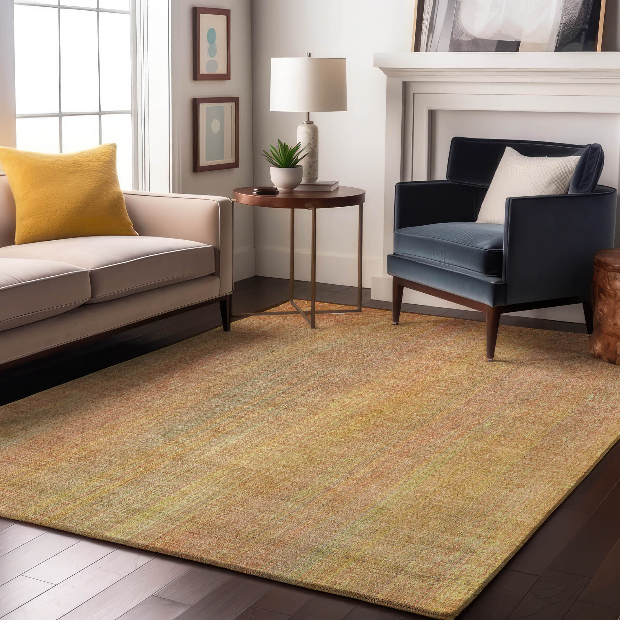 Addison Rugs AMF524LL8RO Mayfield AMF524LL 8 x 8 (ft) Loomed Polyester Lilac Round Indoor Abstract Machine washable Area rug