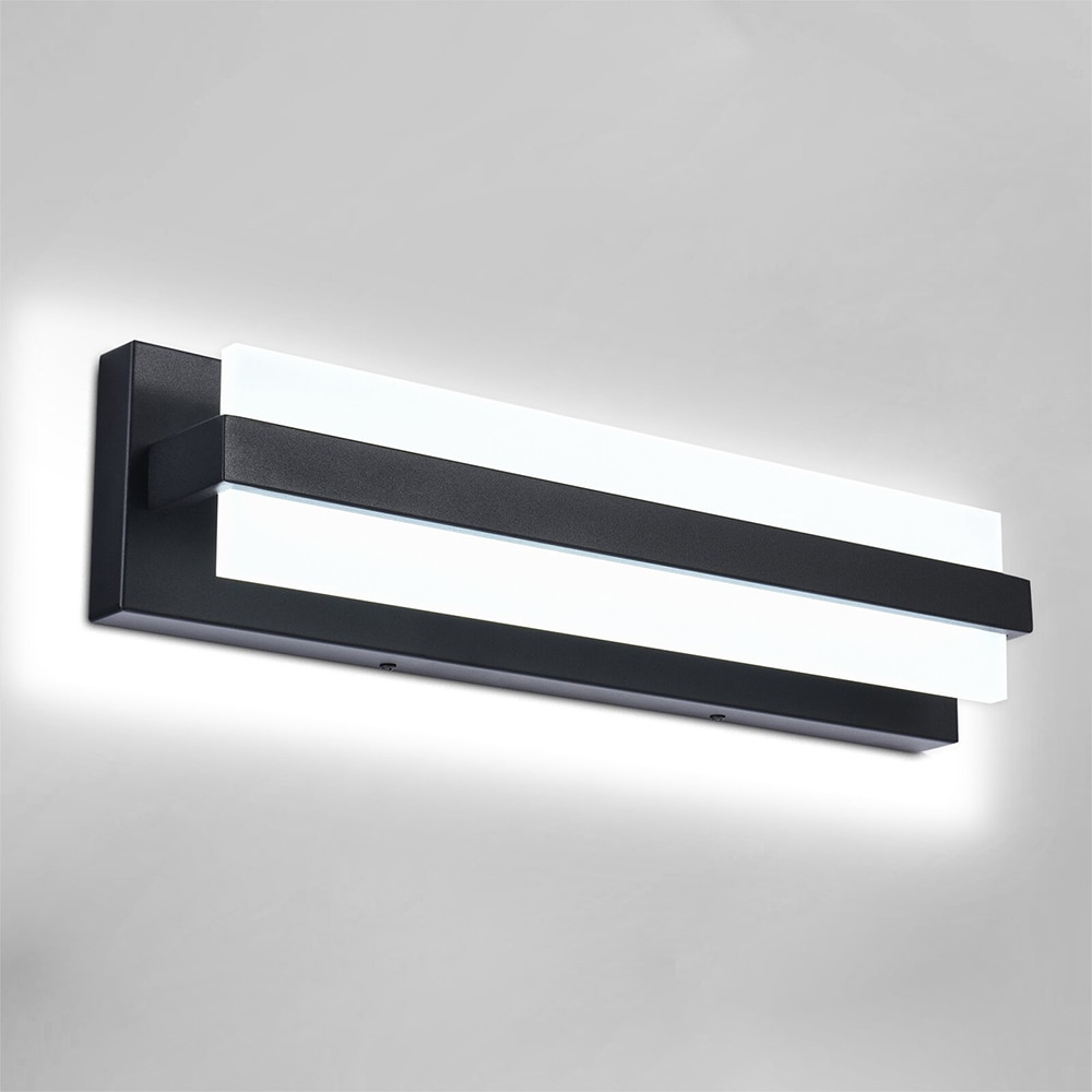 EDISLIVE Y81010000035018 19.7-in 2 -Light Black Integrated LED Modern/contemporary Vanity light