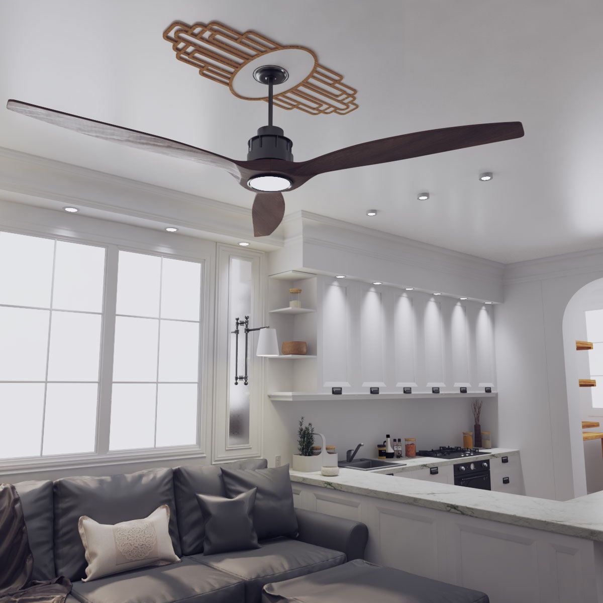 Ekena Millwork CMWP18X09X0250EBRO Ceiling-Medallions - View #8