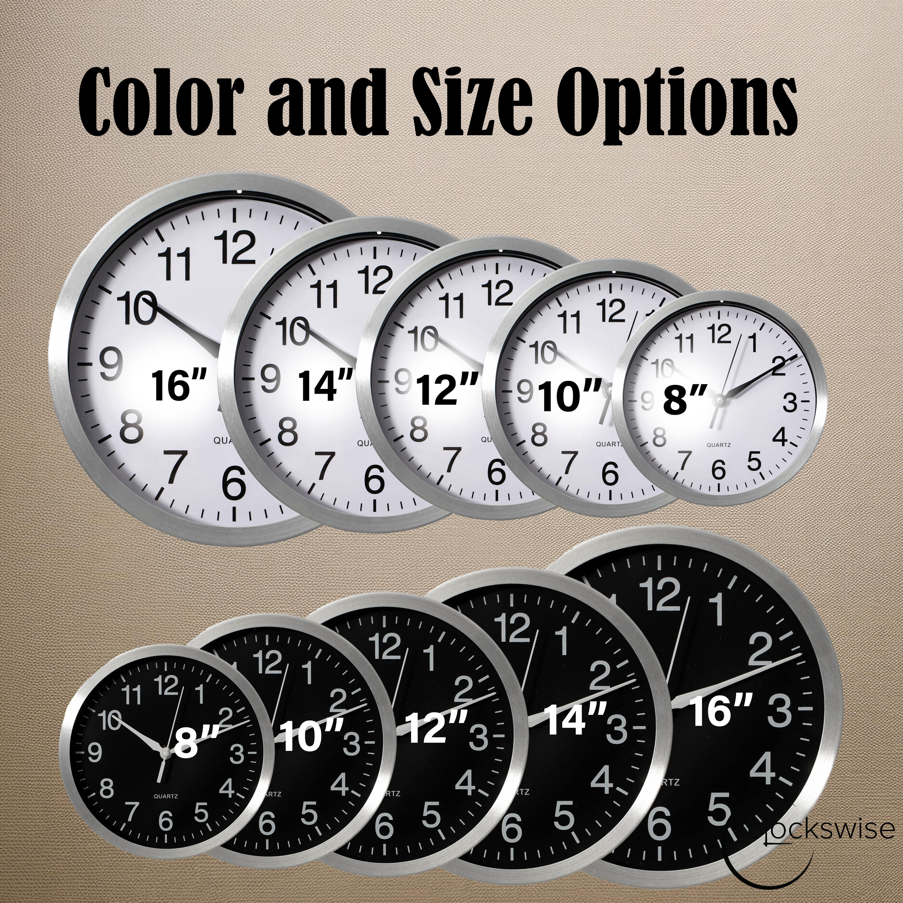 Clockswise QI004745.BK.12 Indoor-Outdoor-Clocks - View #7