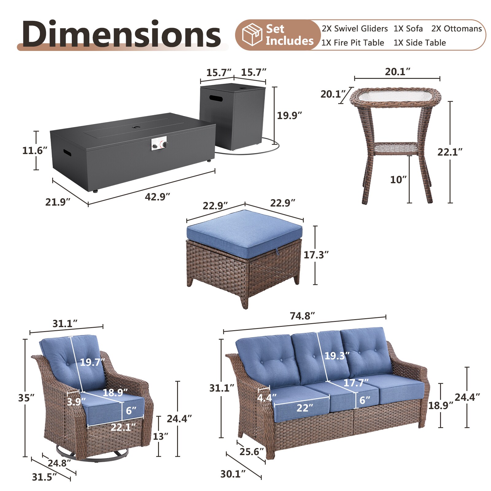Rilyson FSCCBR12022 Patio-Conversation-Sets - View #14