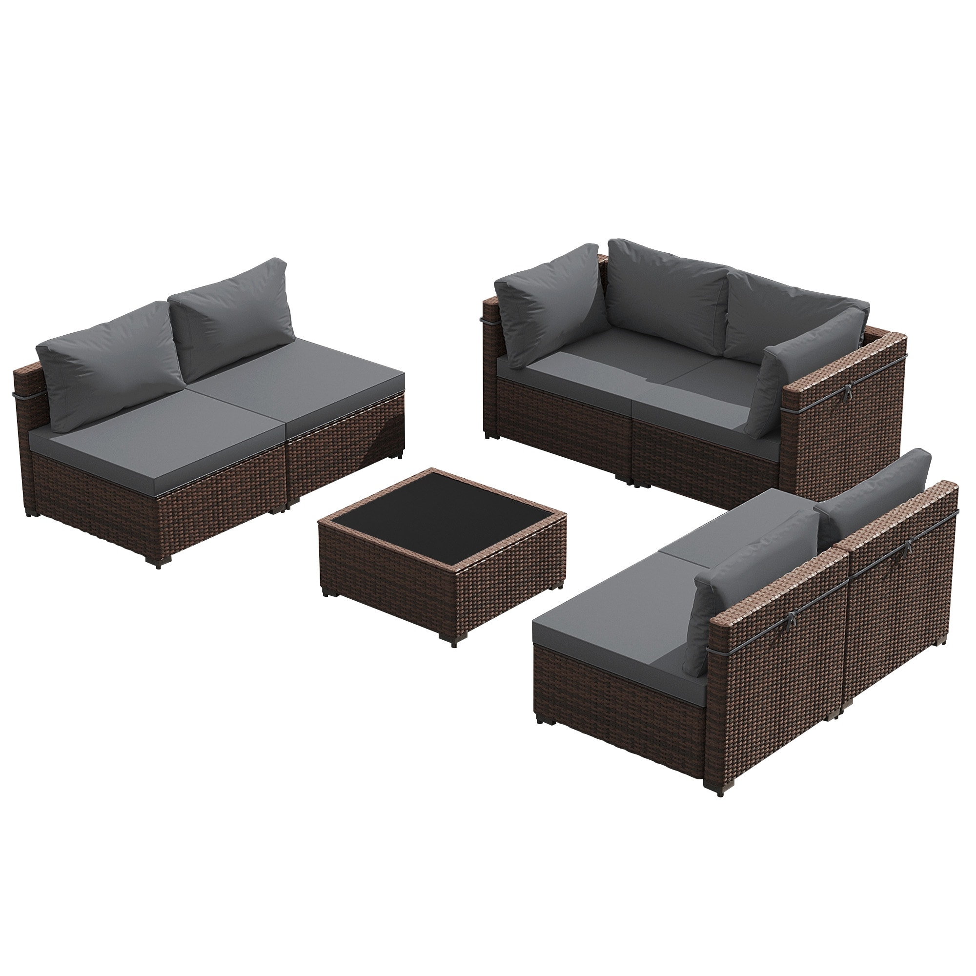 UPHA PL-2CZ-42TPDK-H1 Patio-Conversation-Sets - View #2