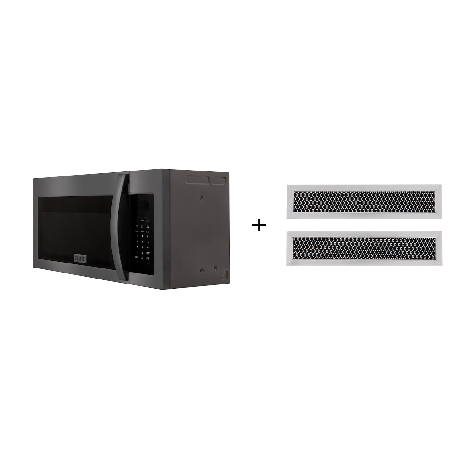 ZLINE KITCHEN & BATH MWO-OTRCF-30-BS 1.5-Cu. Feet 29.75-Inches Over-the-Range Convection Microwave with Sensor Cooking ( Black Stainless Steel )