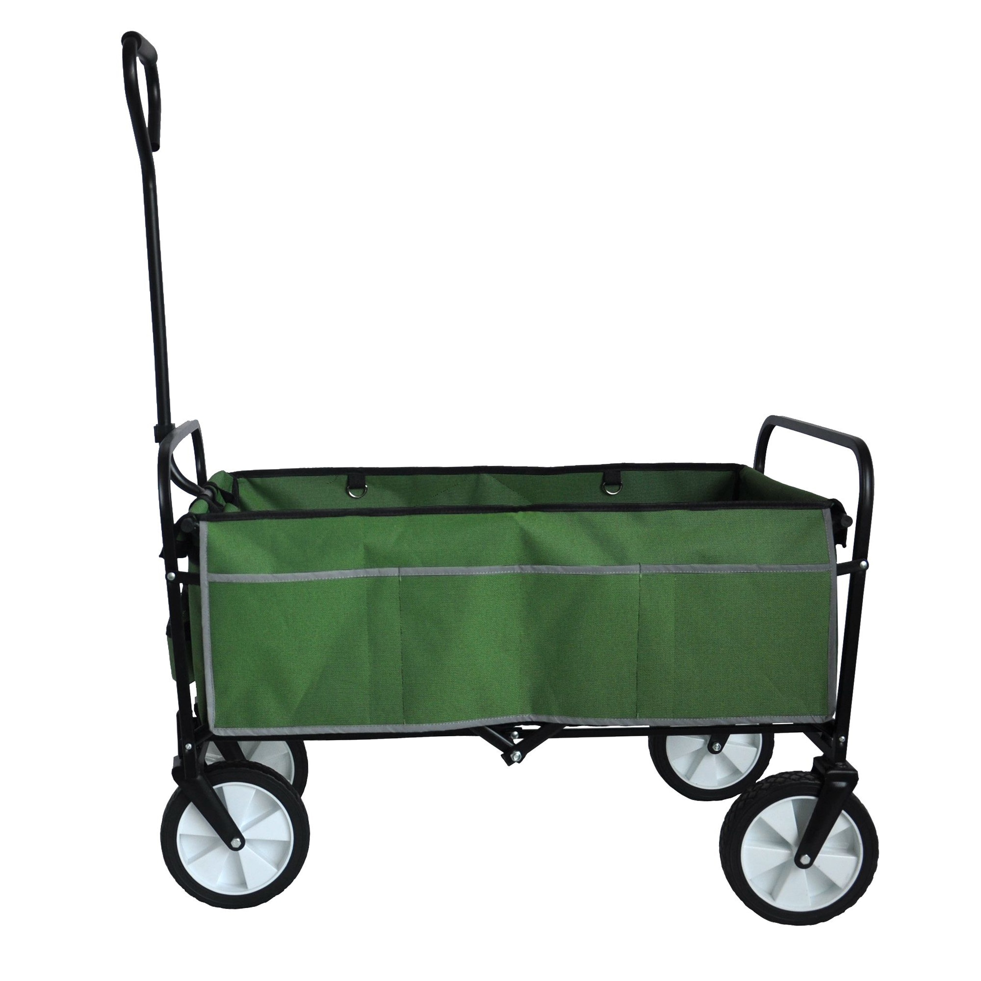 Bayfeve BF-7479-73QL Patio Yard Cart Folding Wagon Garden Shopping Beach Cart