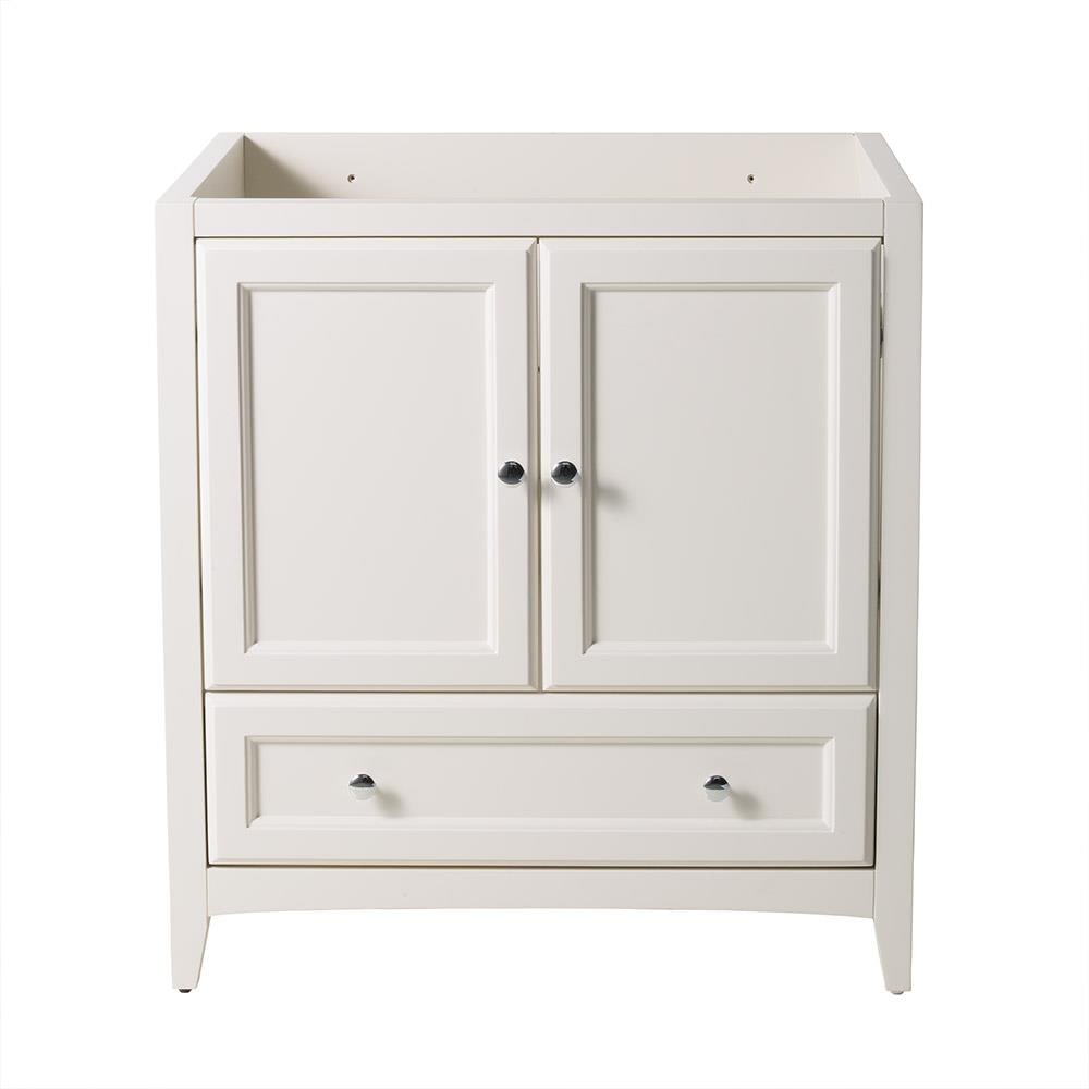 Fresca FCB2030AW Oxford 30-in Antique White Bathroom Vanity Base Cabinet without Top
