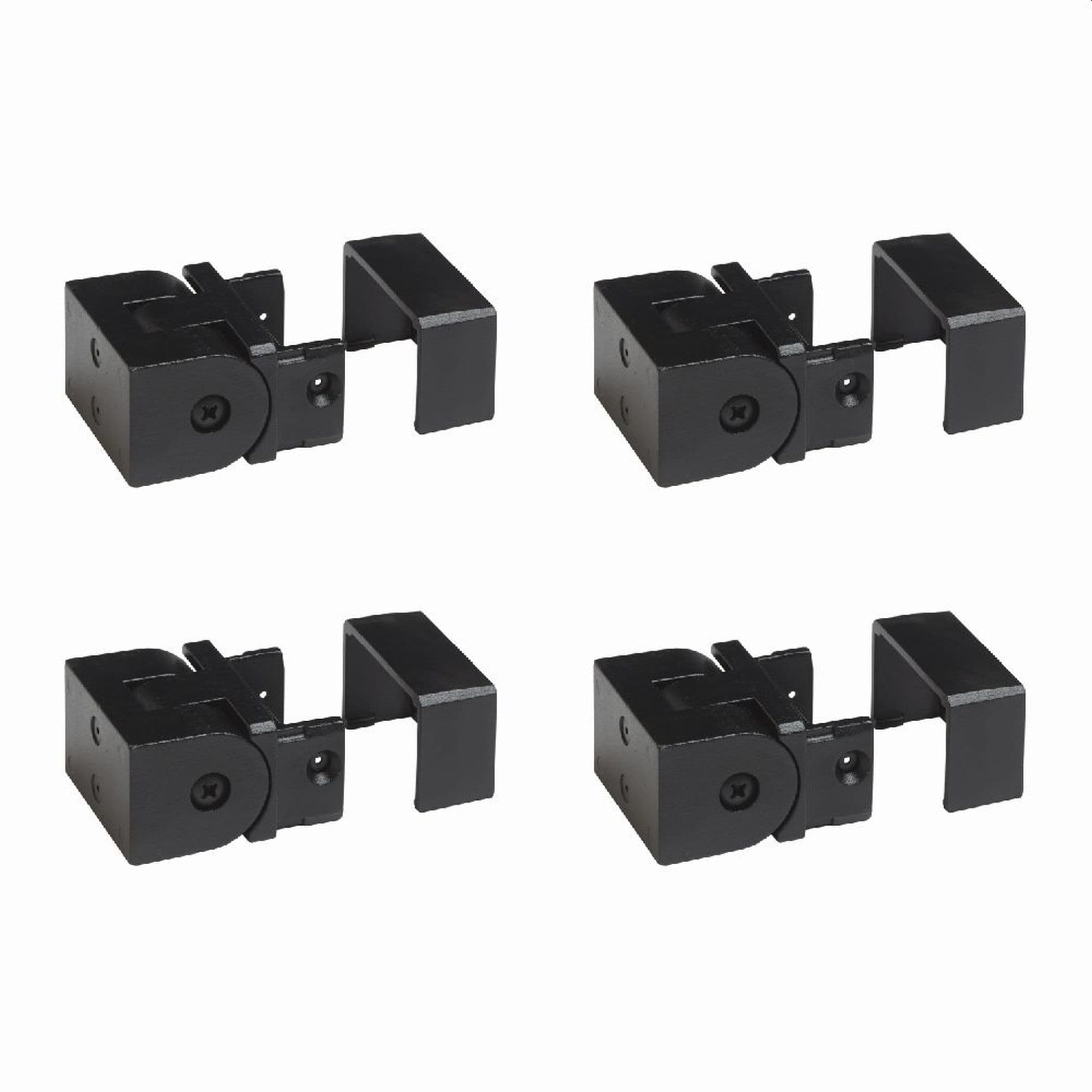 Fortress Building Products 51500318 7.87-in x 5.67-in Black Sand Aluminum Rail bracket 4 -Pack