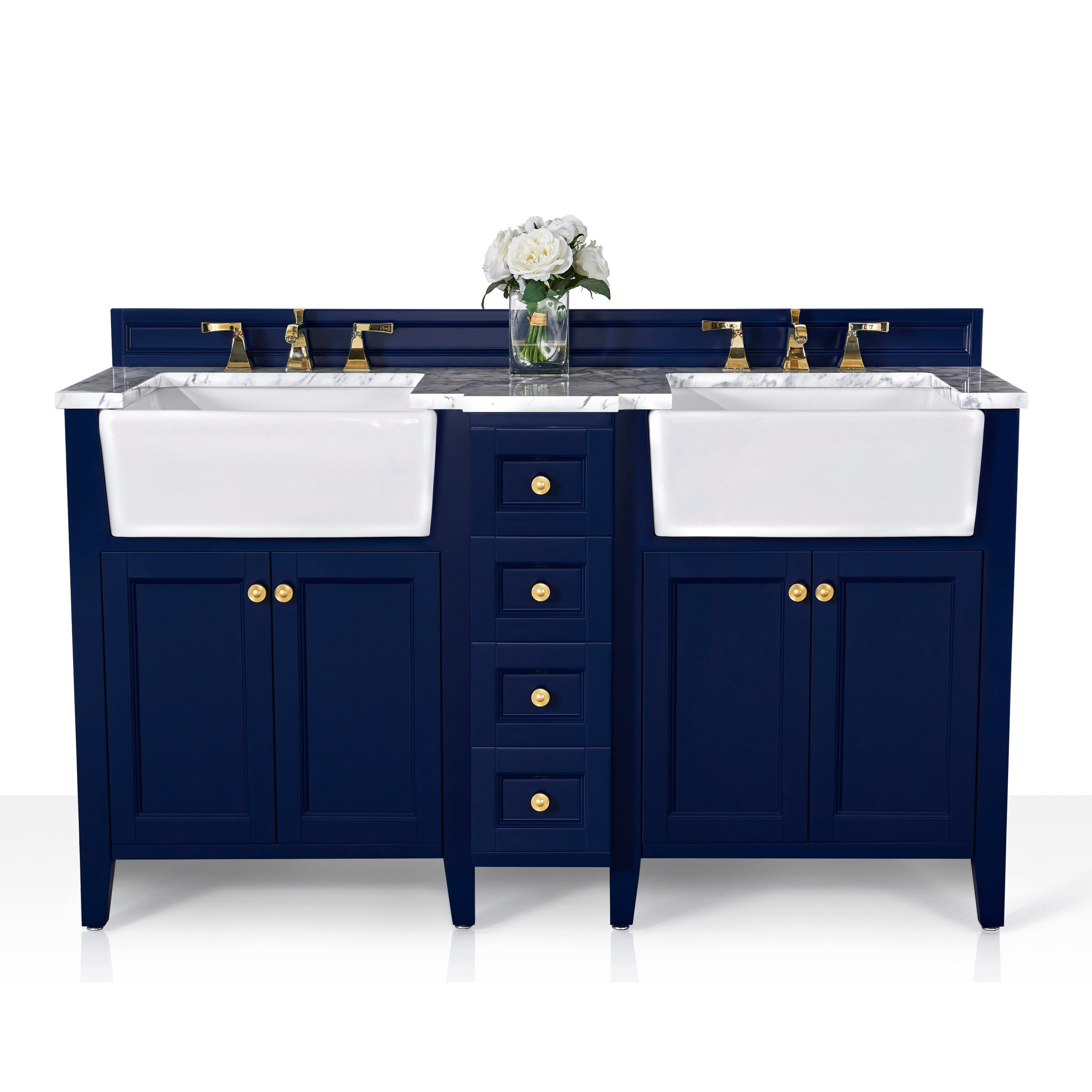 Ancerre Designs VTSADELINE60HBCWGD Bath-Vanity-Combo - View #3