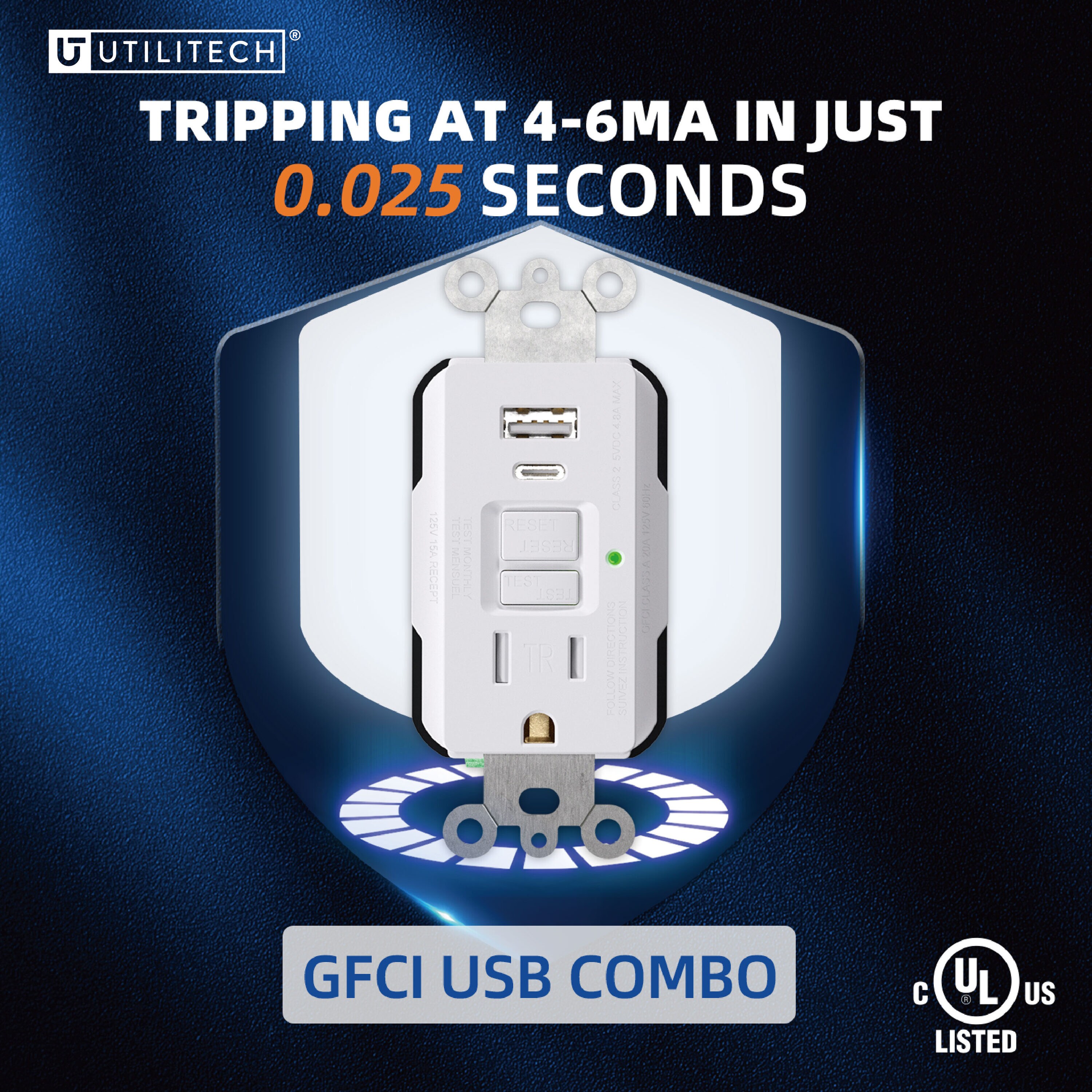 Utilitech LGR2315ACT1-WH receptacles - View #2