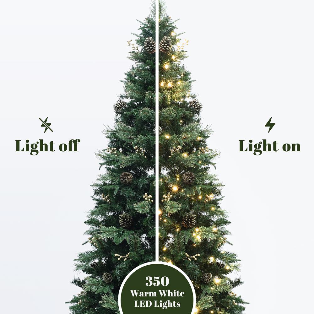 LuxenHome WHAP2453 Artificial-Christmas-Trees - View #3