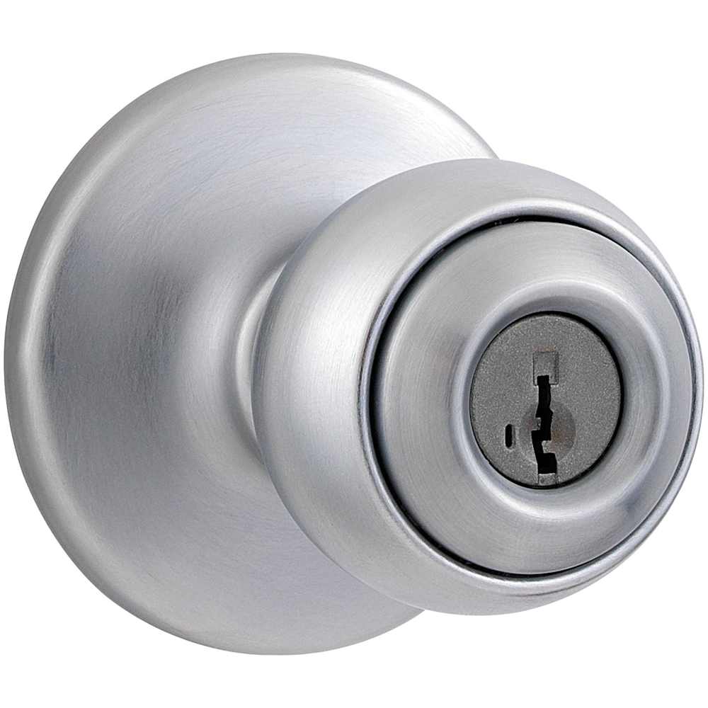 Kwikset  400PS Polo Single Cylinder Keyed Entry Lever Set with Round Rose and SmartKey