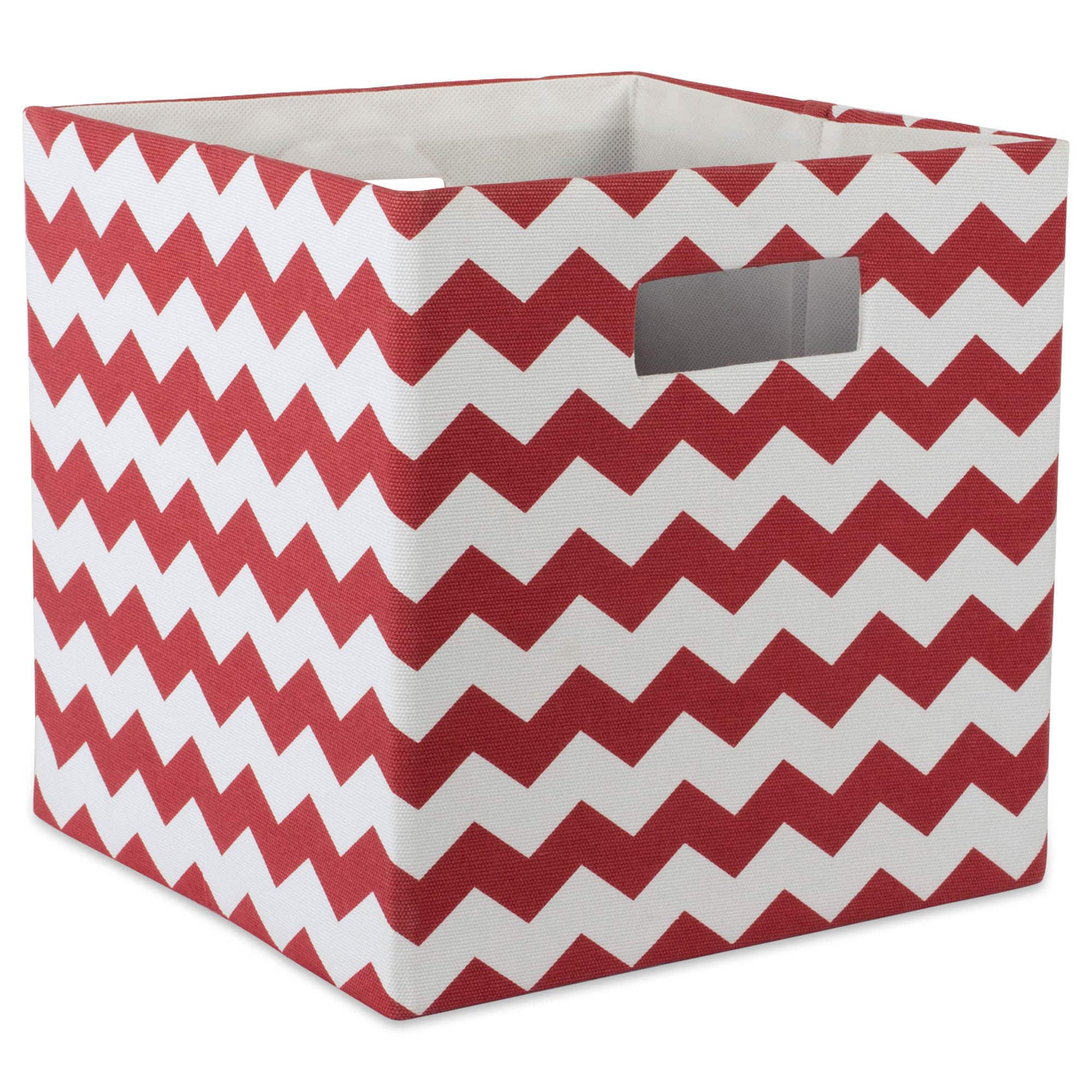 DII CAMZ37918 13-in W x 13-in H x 13-in D Rust Polyester Collapsible Stackable Bin