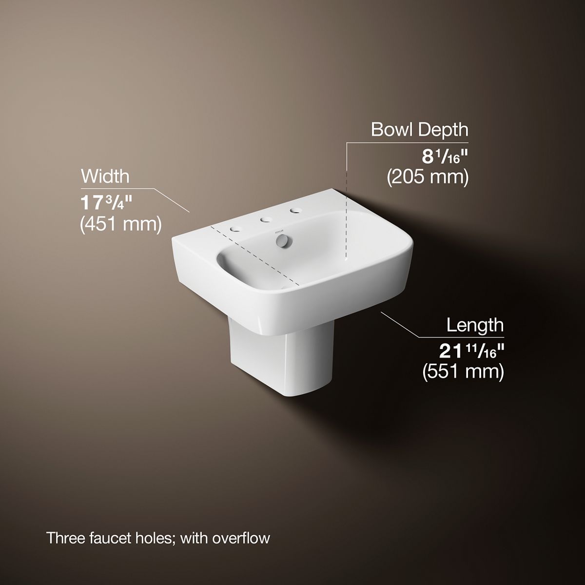 KOHLER K-77768-8-0 Bath-Sink - View #3