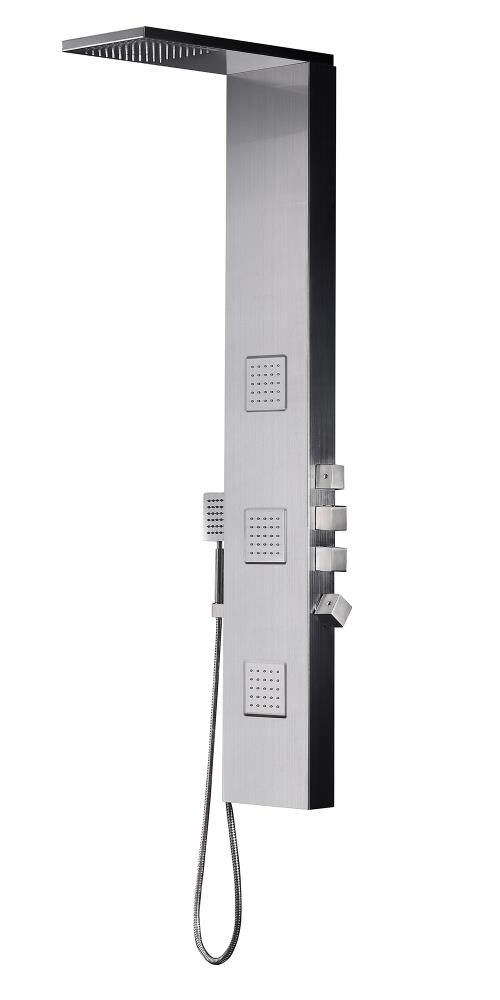 Fresca Modena 8-in x 57-in Stainless Steel (Brushed Silver) Shower ...