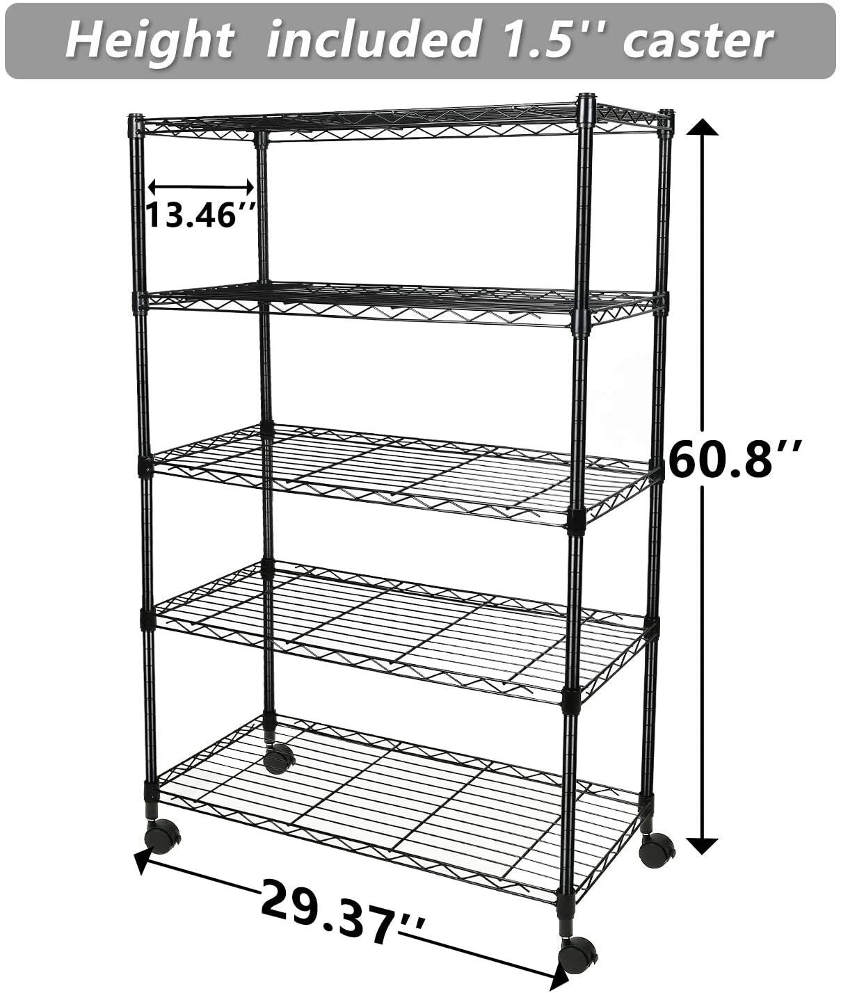 QUANTUM STORAGE CHROME WIRE SHELVING, Add-On (2 posts, 4 shelves & 8 S-Hooks),  Size L x W: 12 x 42, Unit Height: 54H.