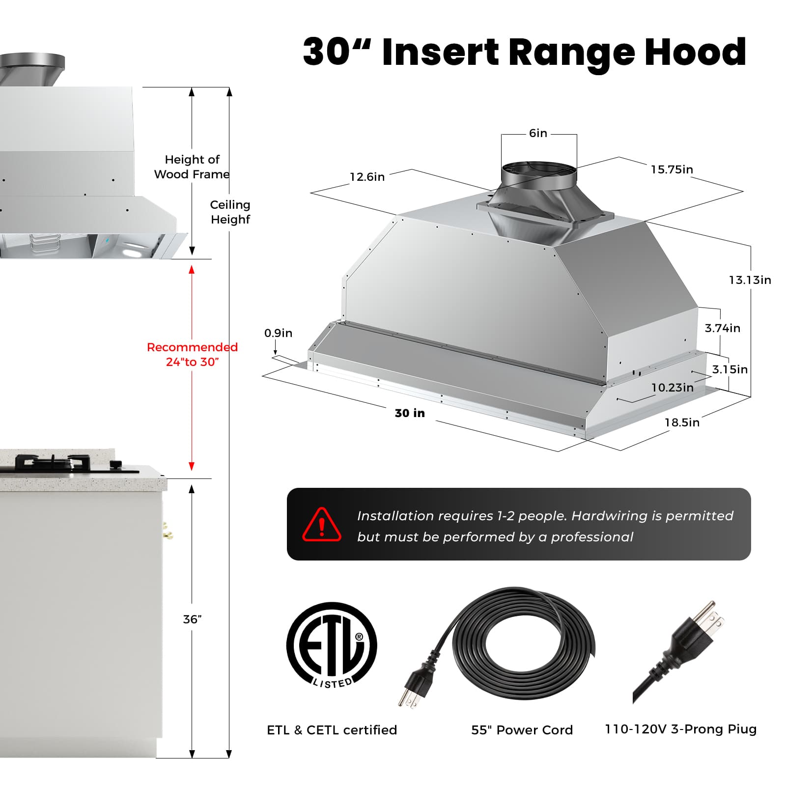 DIVAN DLB02-30 Undercabinet-Range-Hoods - View #3