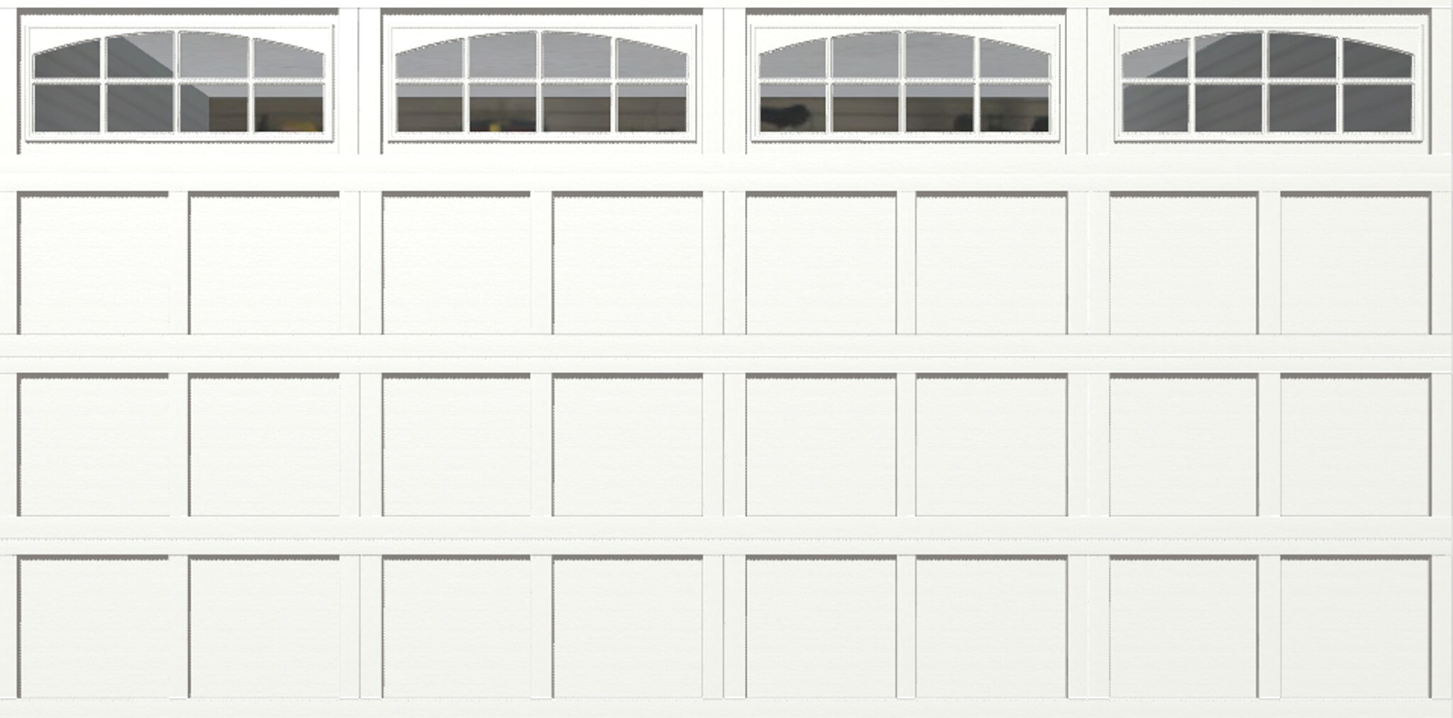 Wayne Dalton WD9405NPWCSIII168 Classic Steel Model 9405 16-ft x 8-ft Insulated White Double Garage Door with Windows