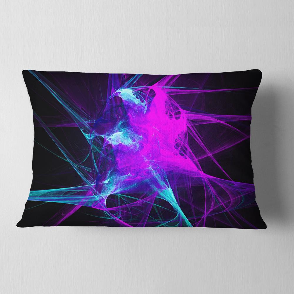 Designart CU7922-12-20 12-in x 20-in Purple Indoor Decorative Pillow