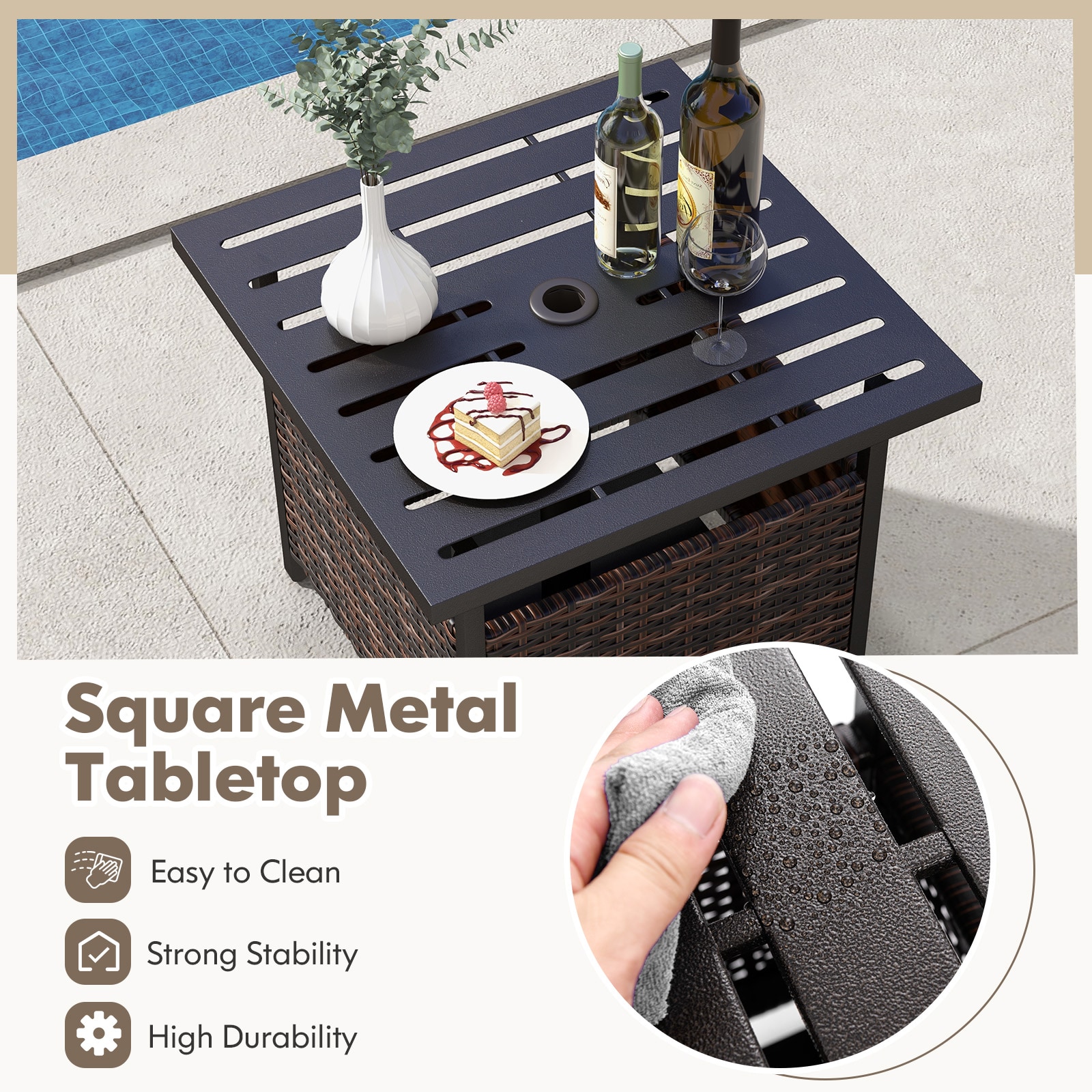 WELLFOR BASINGG32 Patio-Tables - View #6