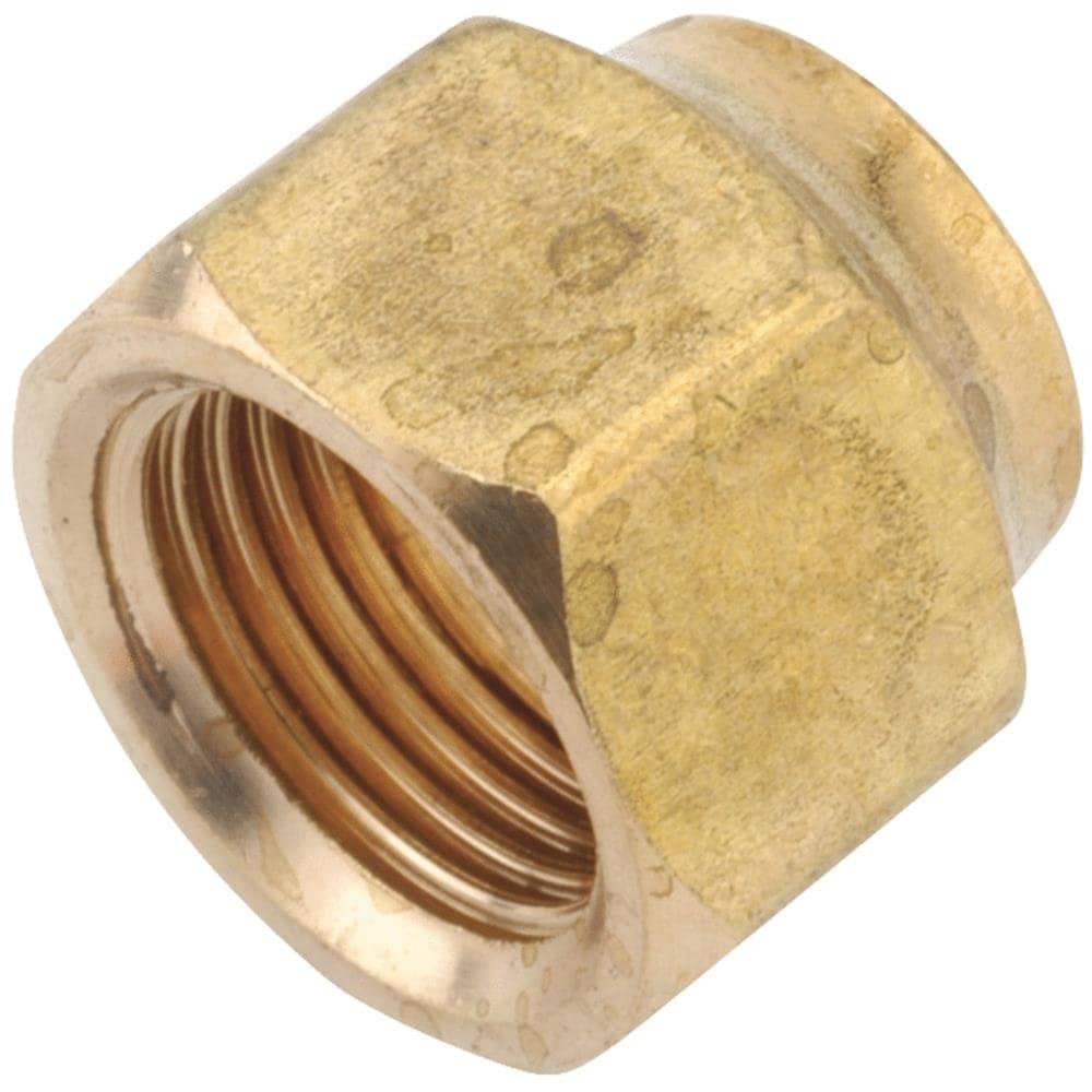 Anderson Metals 5/8 x 1/2 Low-Lead Reducing Nut Brass Finish #754020-1008
