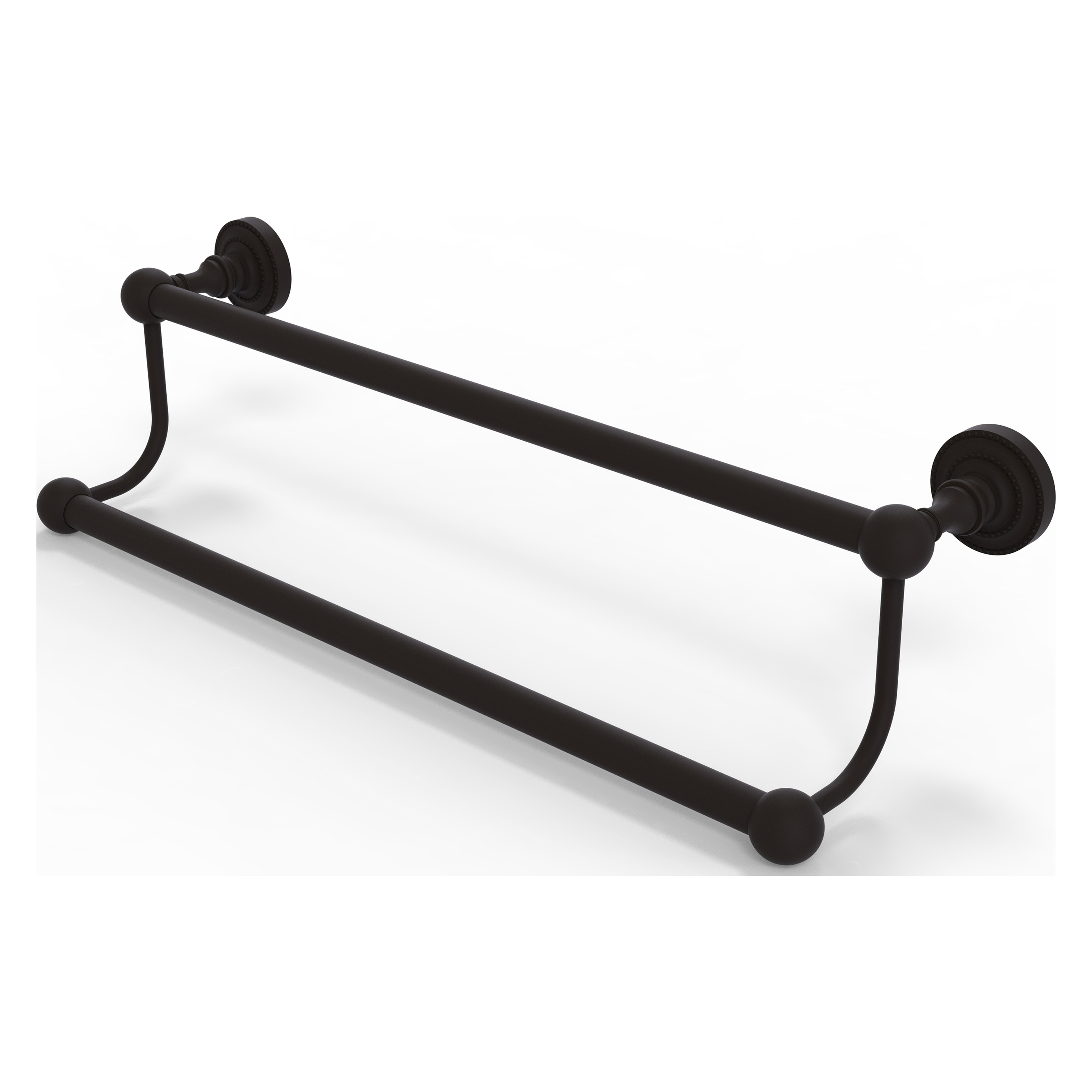 Allied Brass DT-72/36-ORB Dottingham 36-in double Oil-rubbed bronze Wall mount Double Towel Bar
