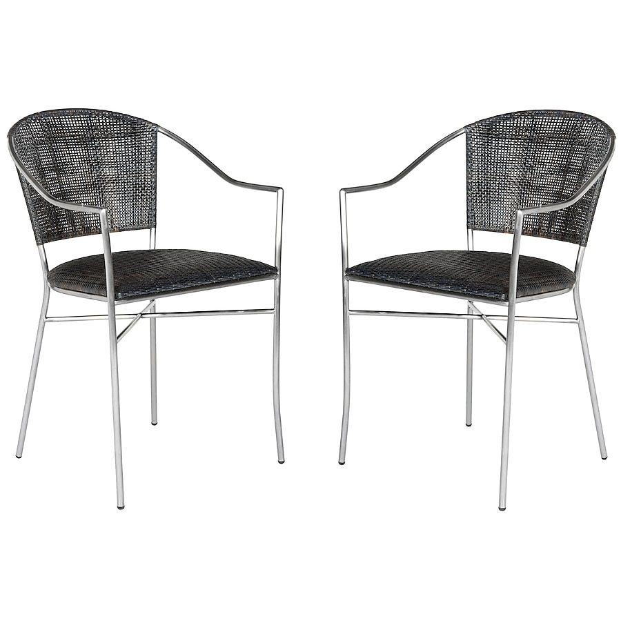 Safavieh Set of 2 Melita Side Chair Coastal Side Chair (Metal Frame) Safavieh Set of 2 Melita Side Chair Coastal Side Chair (Metal Frame)