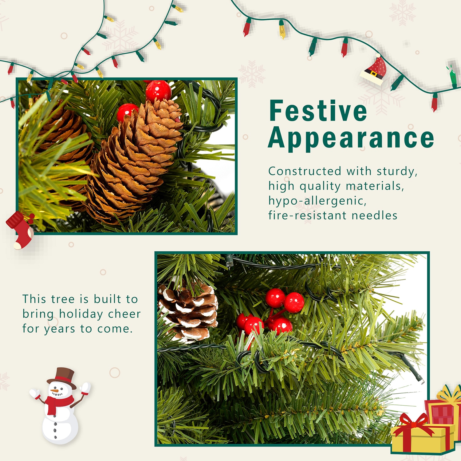 Bybafun YA7200005 Artificial-Christmas-Trees - View #4