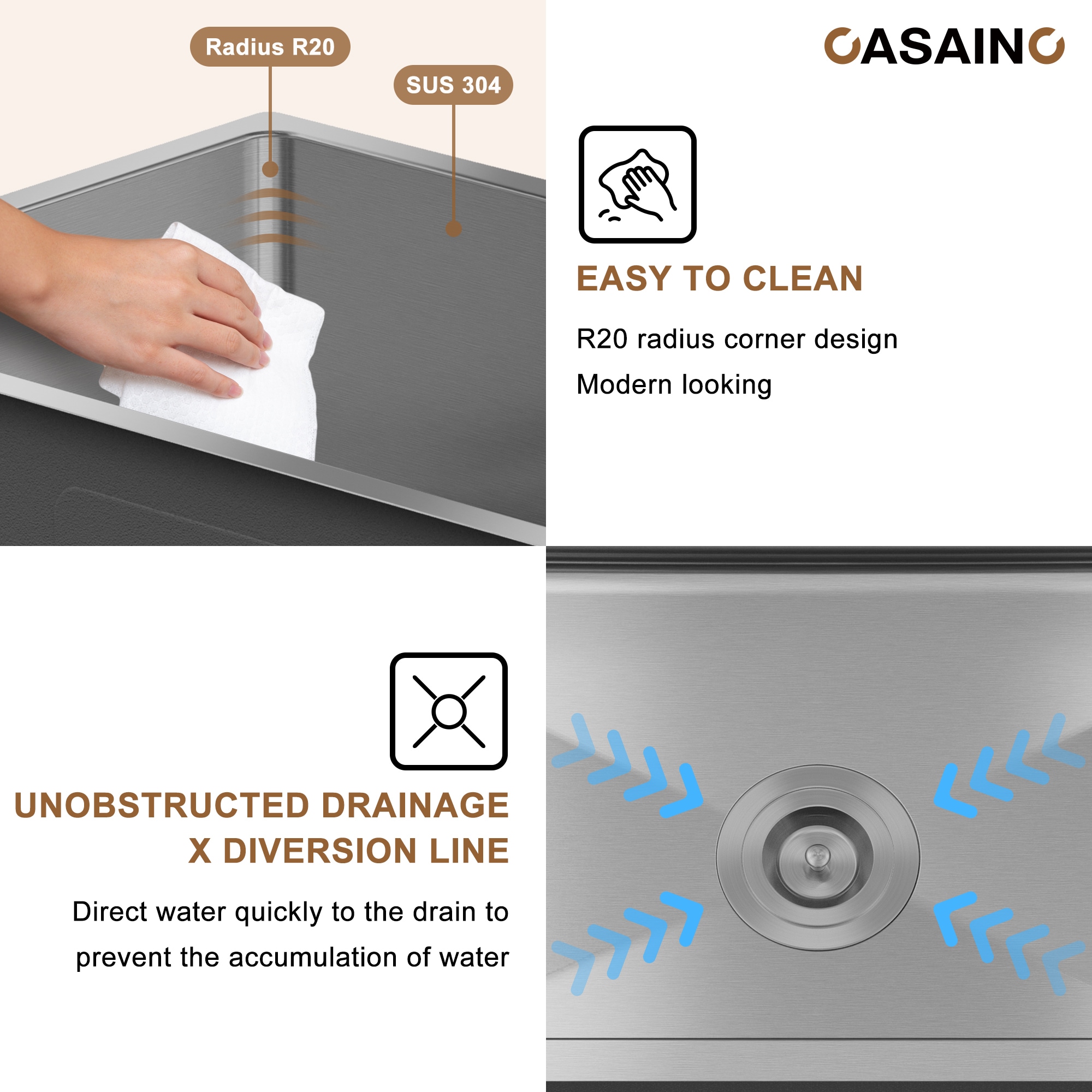 CASAINC SLH-LU3219R1 Kitchen-Sinks - View #5