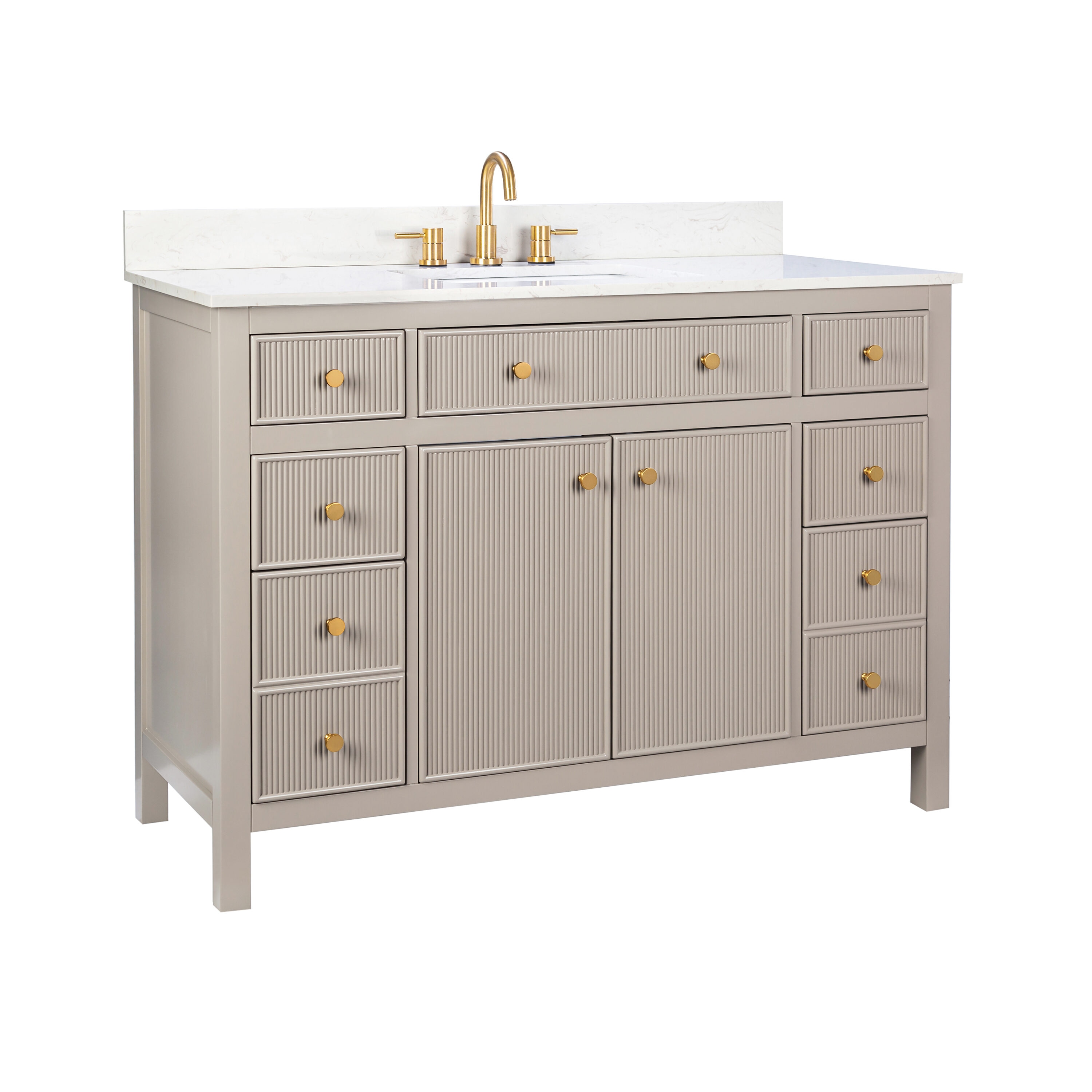 allen + roth L23011-VS48-GE Bath-Vanity-Combo - View #14