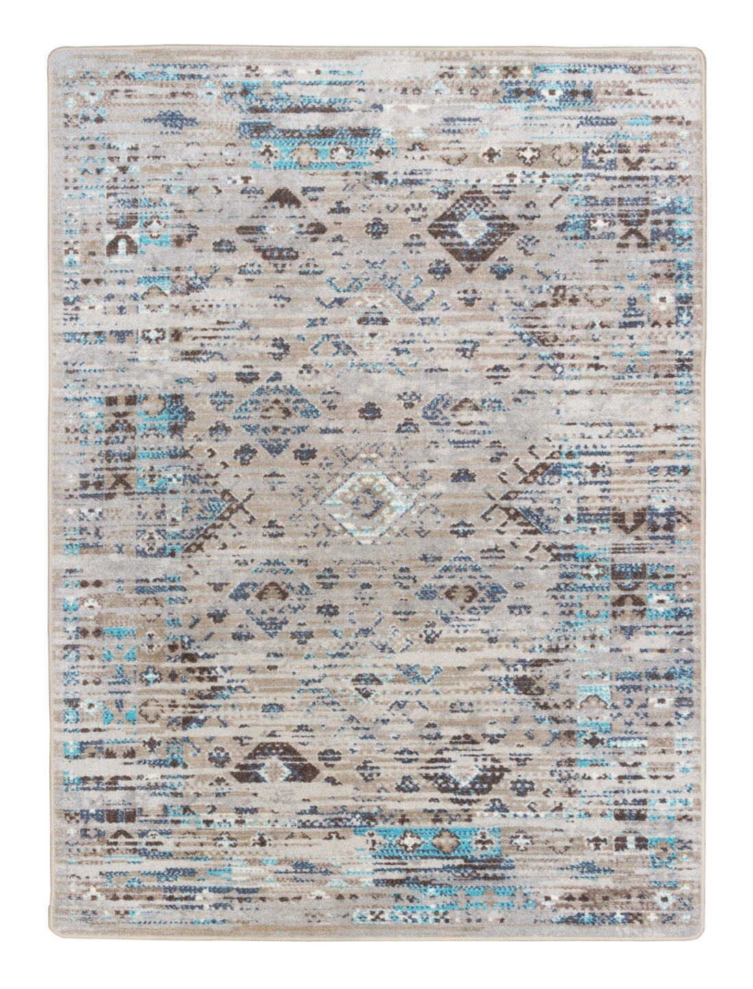 American Dakota 0309DTN234 3 x 4 (ft) Tufted Nylon Distressed Tundra Rectangular Indoor Persian Area rug