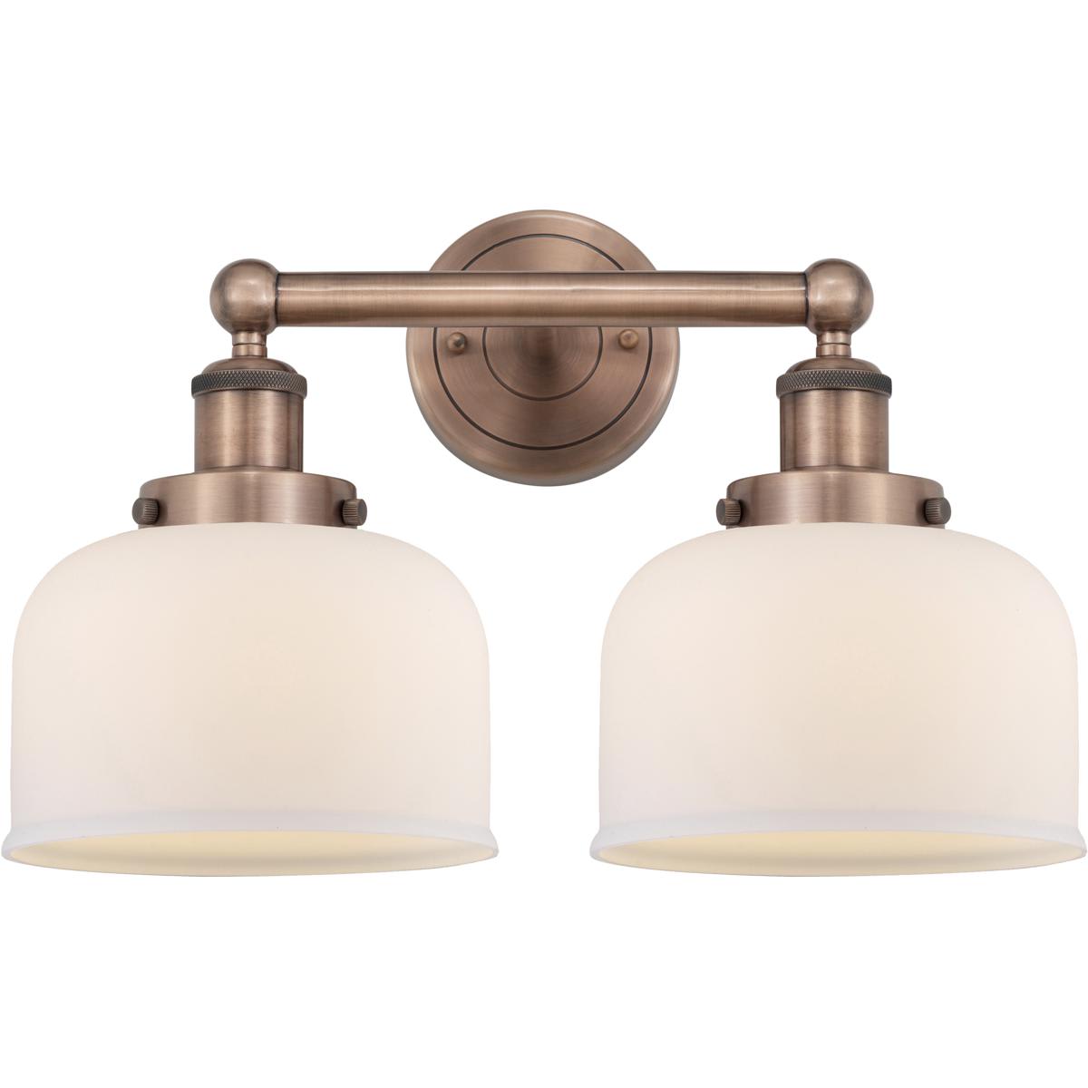 Innovations Lighting 2620561 616-2W-AC-G71 Bell Bathroom Vanity Light Antique Copper