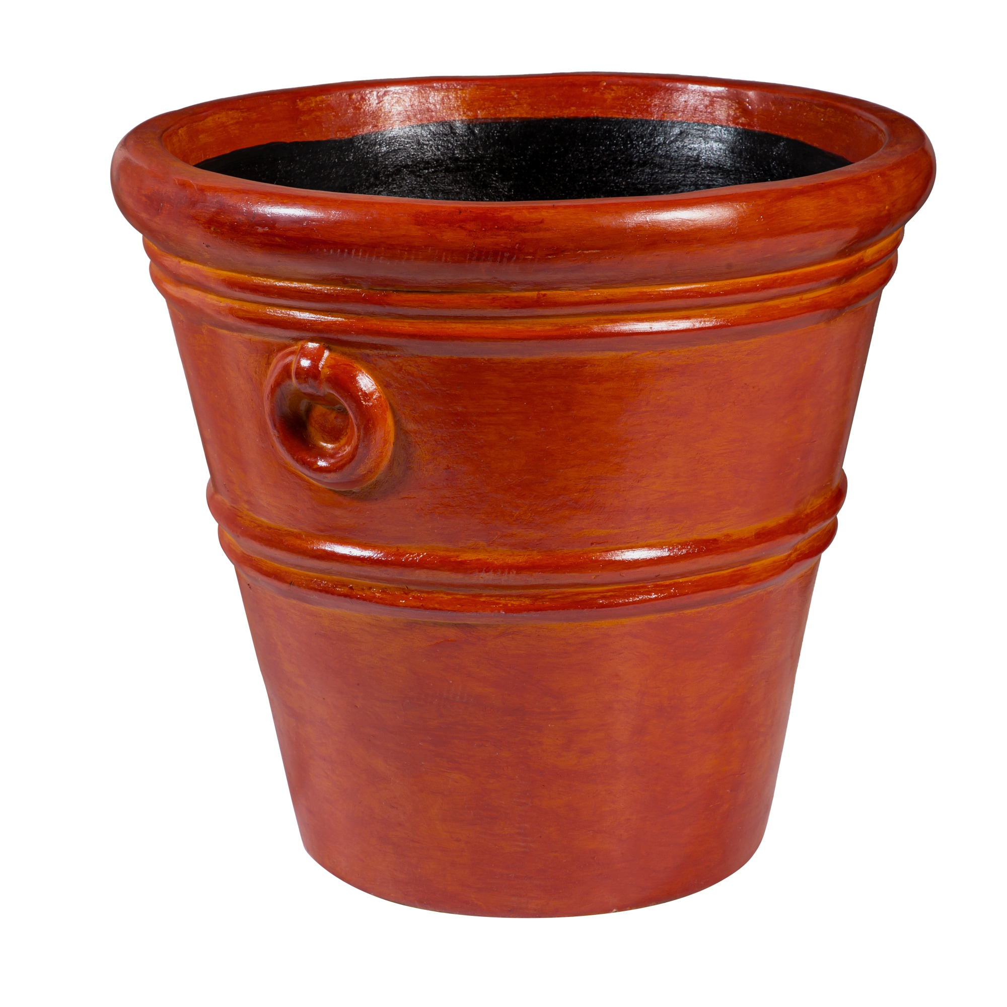 Style Selections ZLW84G2467 Urn 30.0-in W x 30.0-in L Brown Clay Indoor/Outdoor Planter