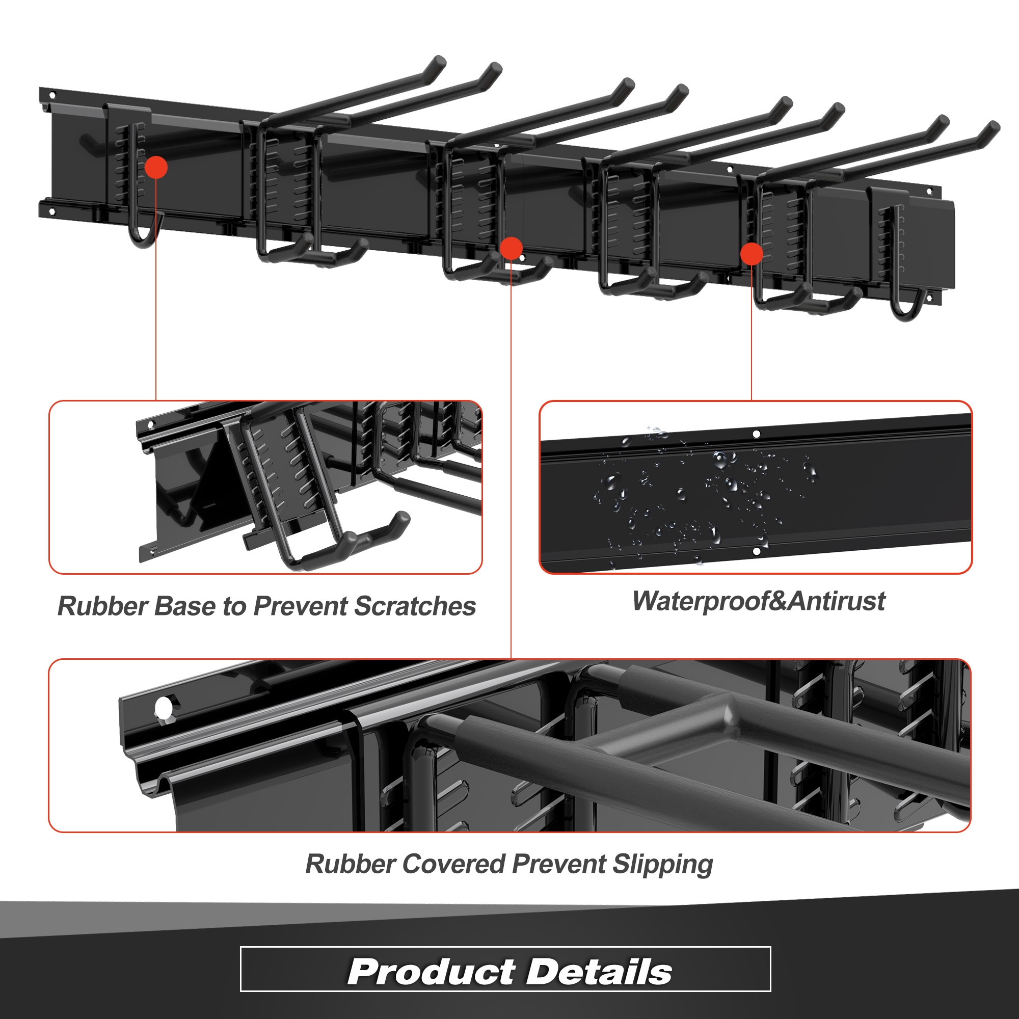 Sttoraboks GSR-001-LS Garage-Storage-Hooks - View #5