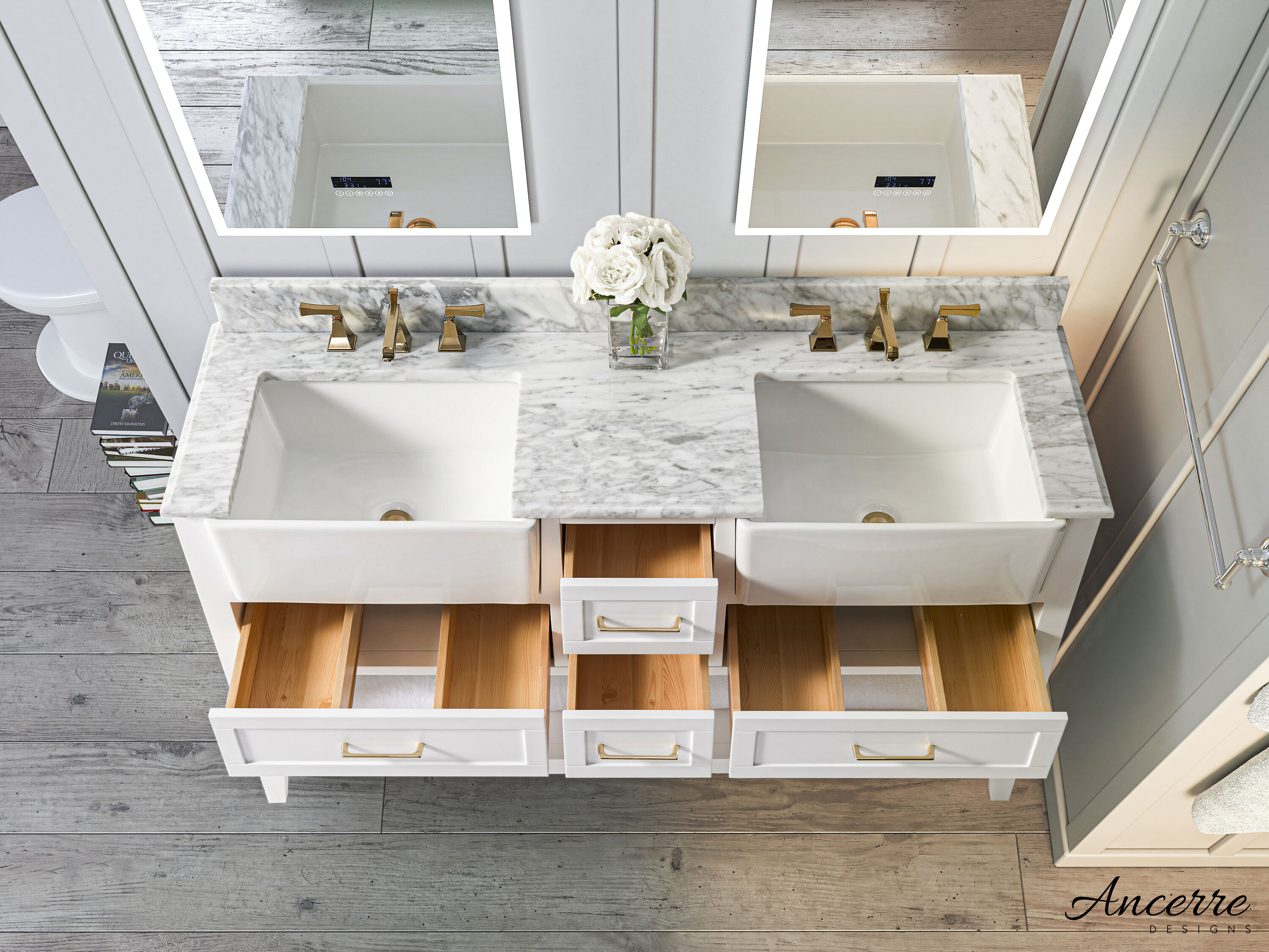 Ancerre Designs VTS-HAYLEY-60-W-CW Bath-Vanity-Combo - View #9