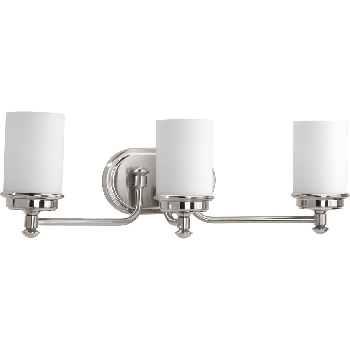 Progress Lighting P300014-009 Glide 24-in 3 -Light Brushed Nickel Traditional Vanity light