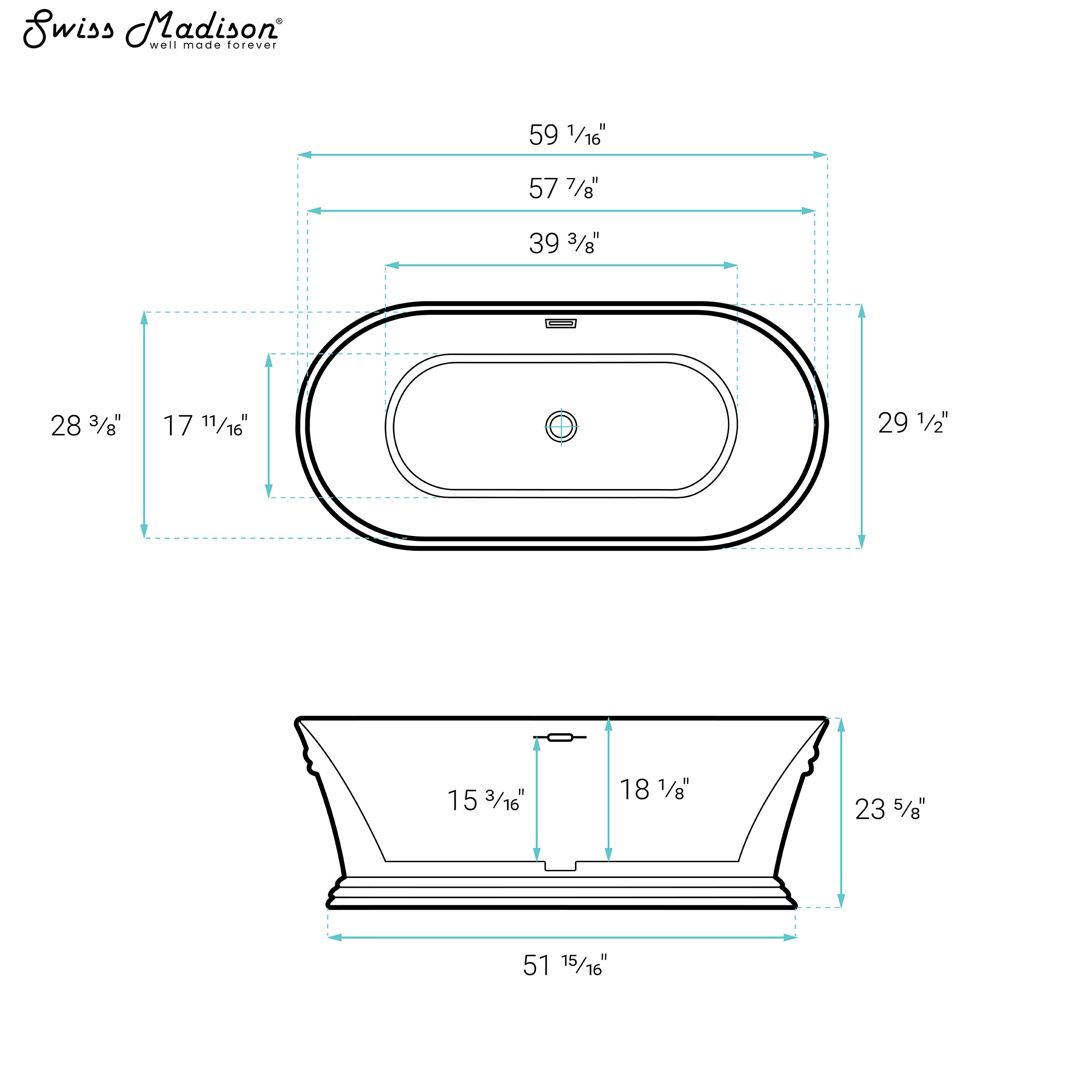 Swiss Madison SM-25-FBCEL03WH bathtubs - View #8