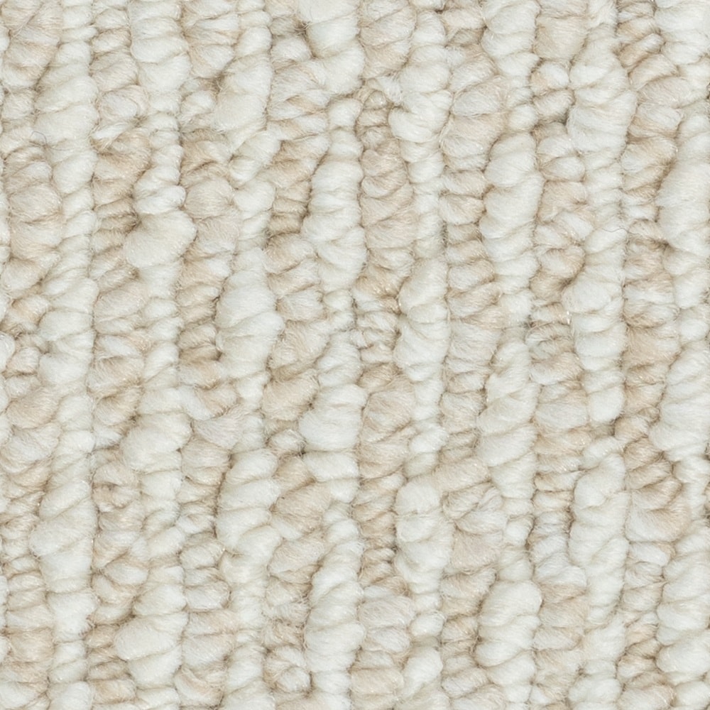  LU151-W0008-1200-AB Home and Office Sandy Valley Misty Beach Off-white 28-oz sq yard Olefin Berber/Loop Indoor Carpet