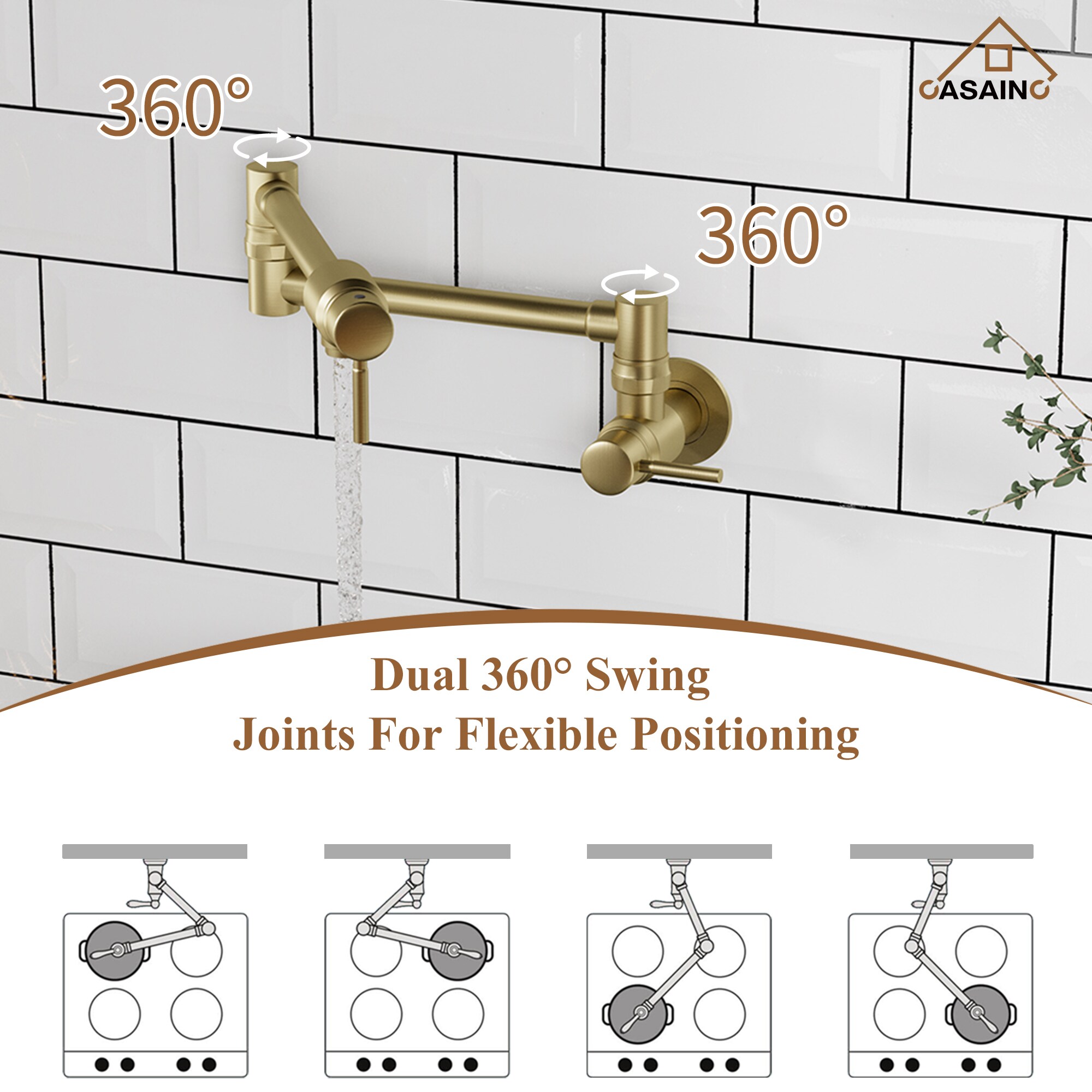 CASAINC KCLT0059-BG Kitchen-Faucets - View #6