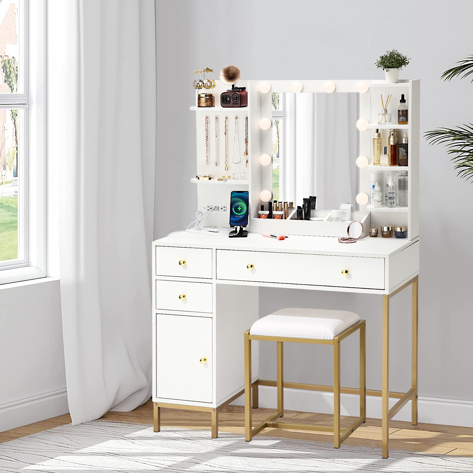 Qeetex JXNAG-PHO-146SH09I Bedroom-Vanities - View #4