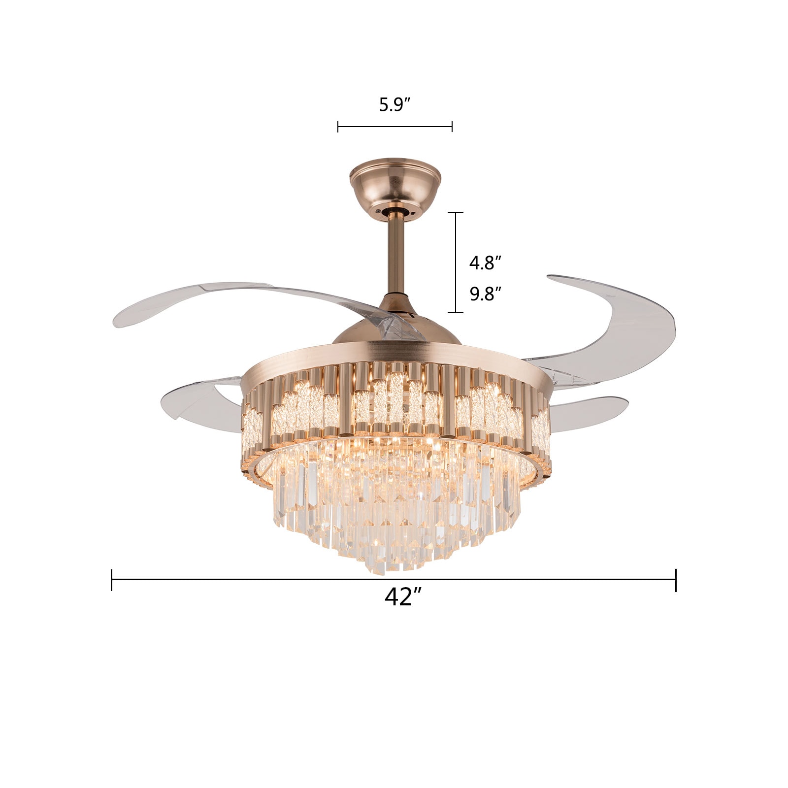 Oukaning HG-HCX-2810-US Ceiling-Fans - View #4