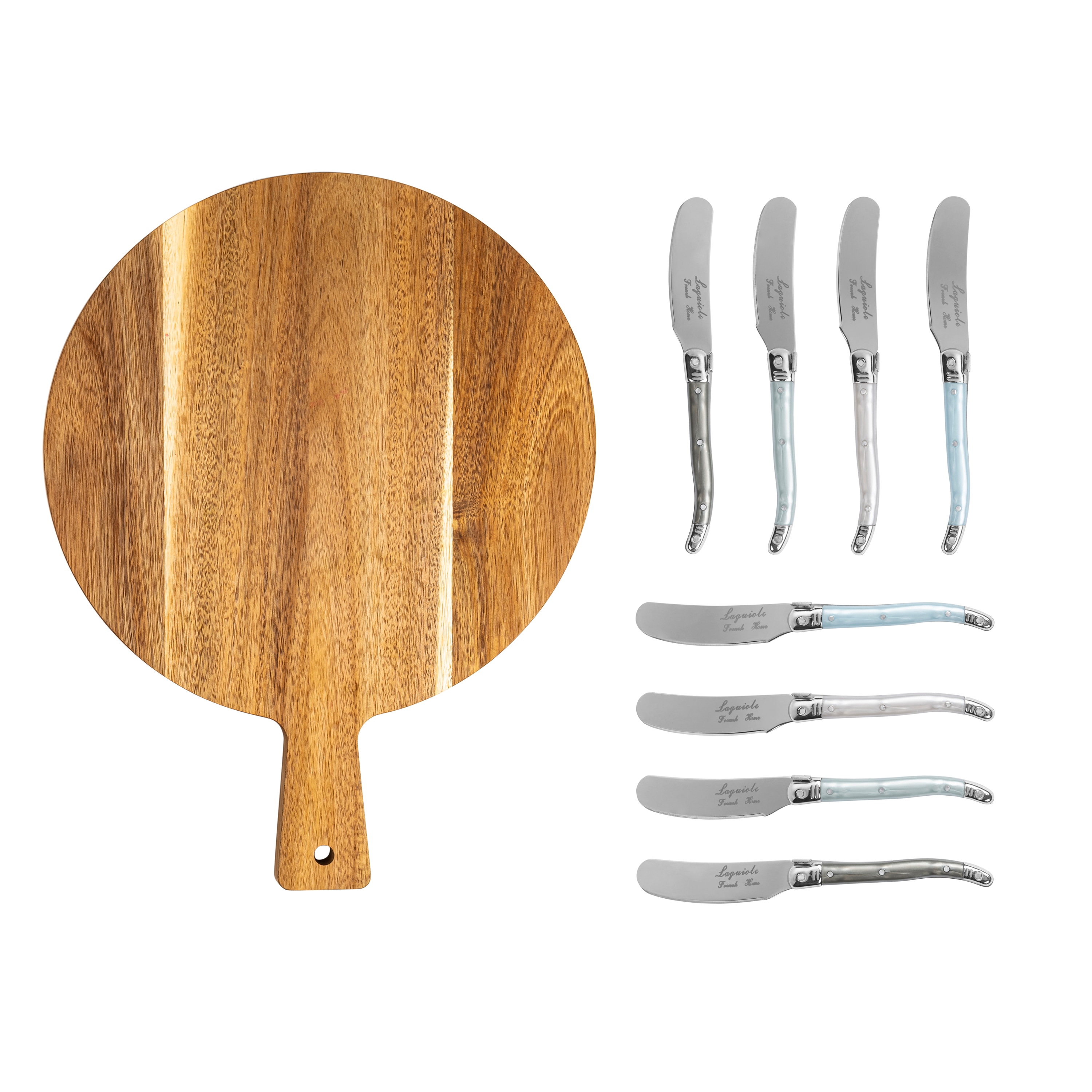 French Home Laguiole GRP340 Cheese Knife and Board Set