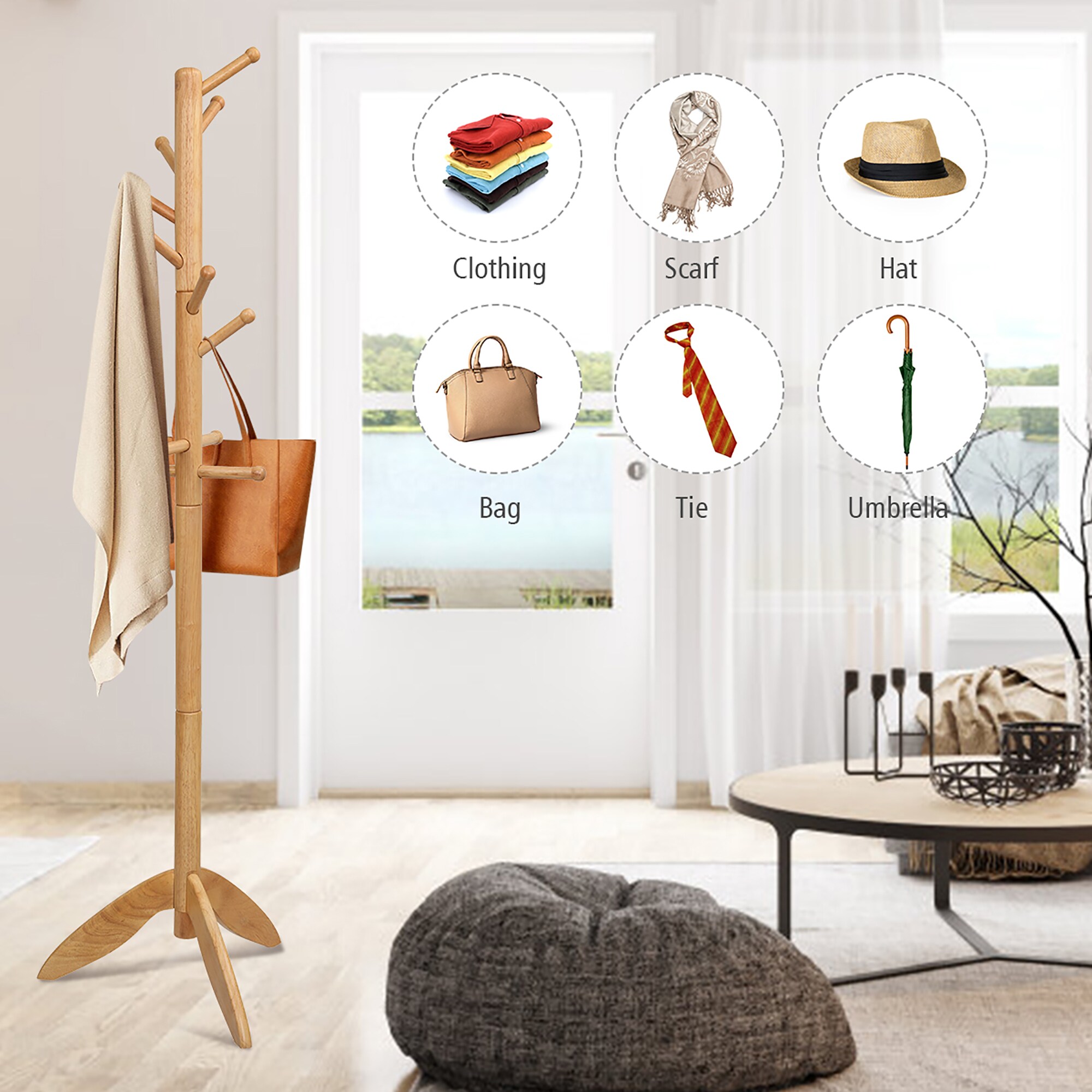 Costway HW65613NA Coatrack-Stands-Pedestals - View #7
