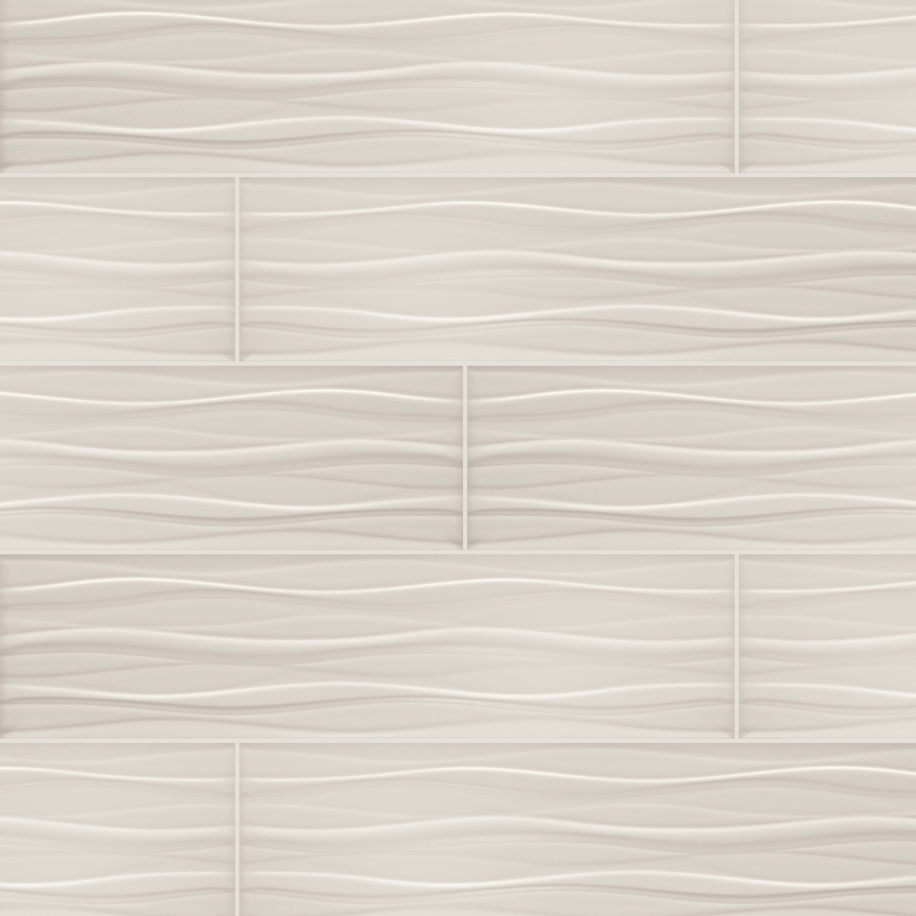 American Olean VI12824WAV1P2 Visual Impressions Gray 8-in x 24-in Glossy Ceramic Stone Look Wall Tile (12.8-sq. ft/ Carton)