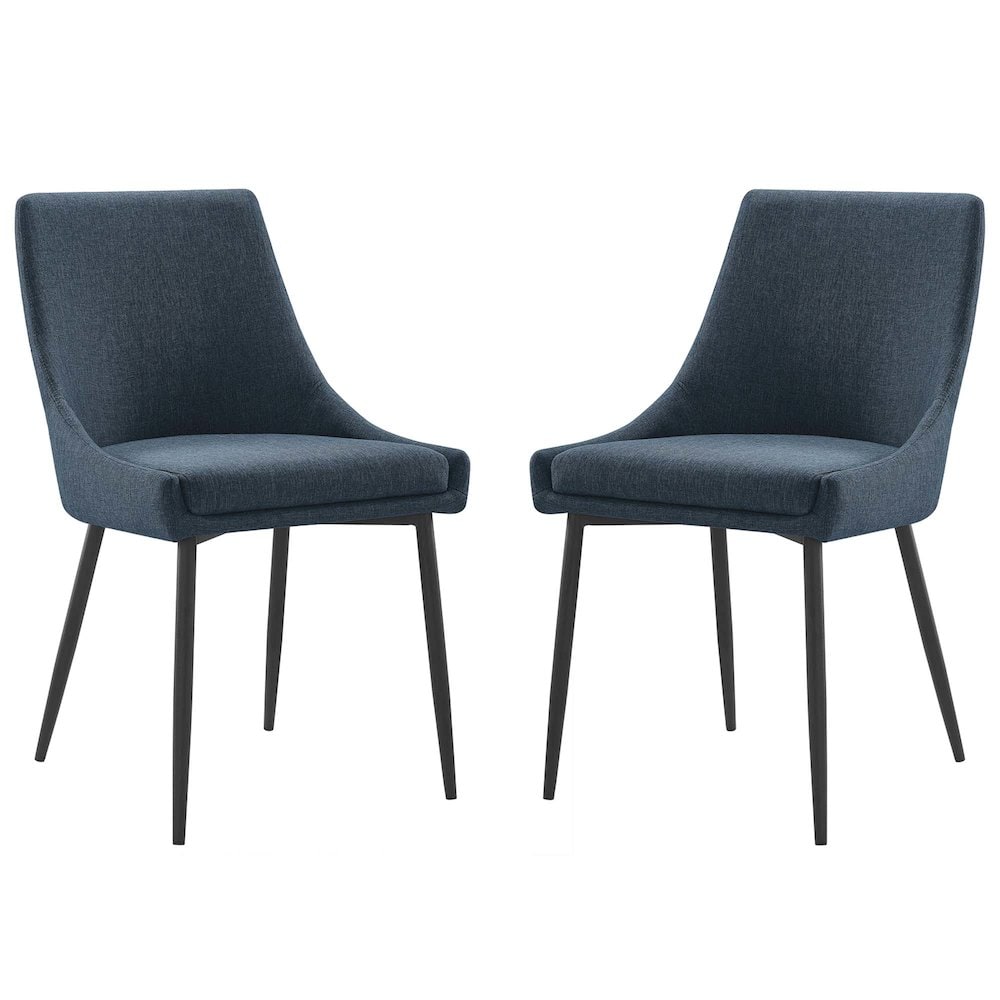 Modway BG3135071 Viscount Upholstered Fabric Dining Chairs Set of 2